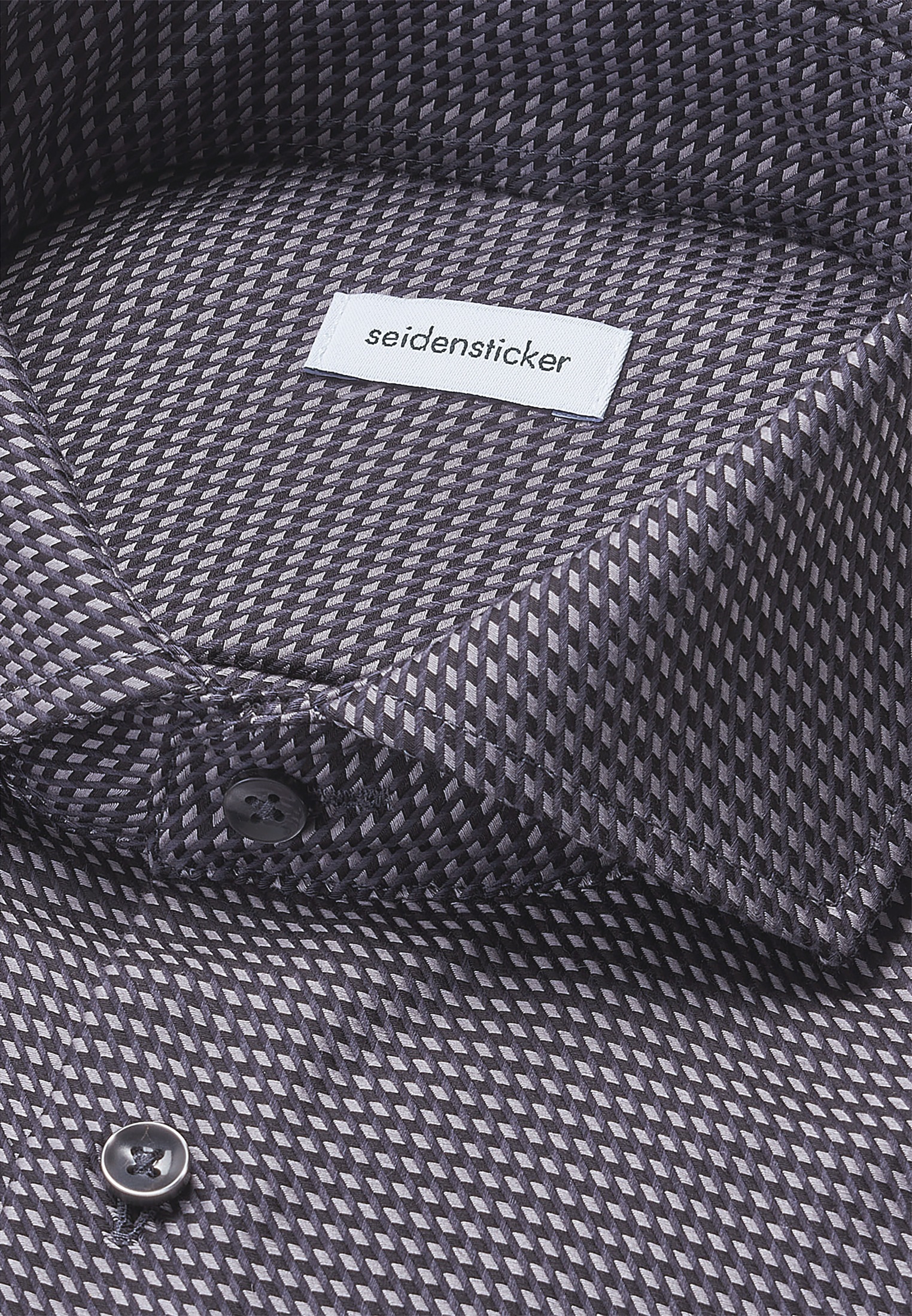 seidensticker Businesshemd »Schwarze Rose« Regular 1/1 Kentkragen Pepita