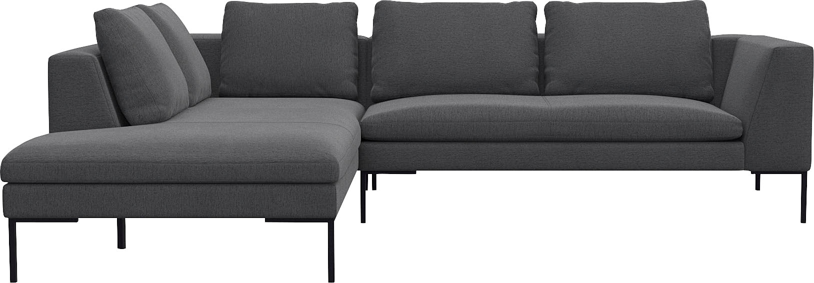 FLEXLUX Ecksofa "Loano, superbequemer Sitzkomfort durch Kaltschaum im Sitz" günstig online kaufen