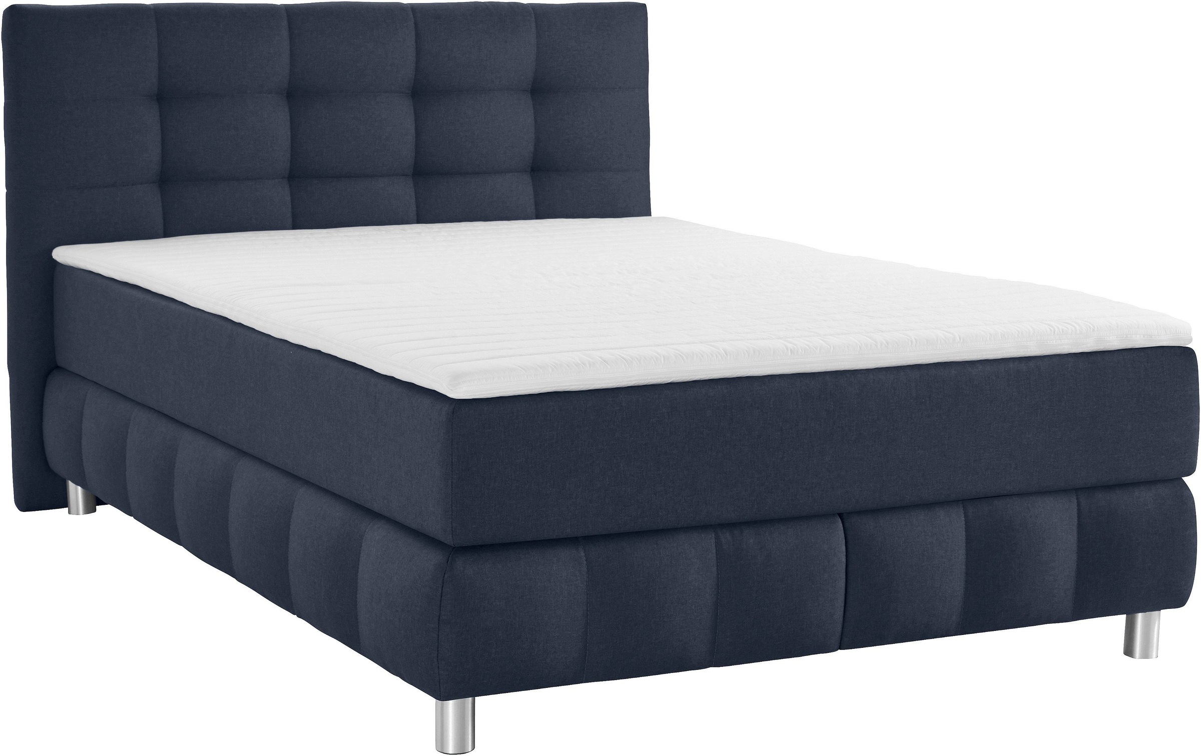 Thumbnail - Home affaire Boxspringbett "Salo XXL" in Samtoptik oder Struktur, 6 Breiten in Überlänge 220cm, 4 Härtegrade