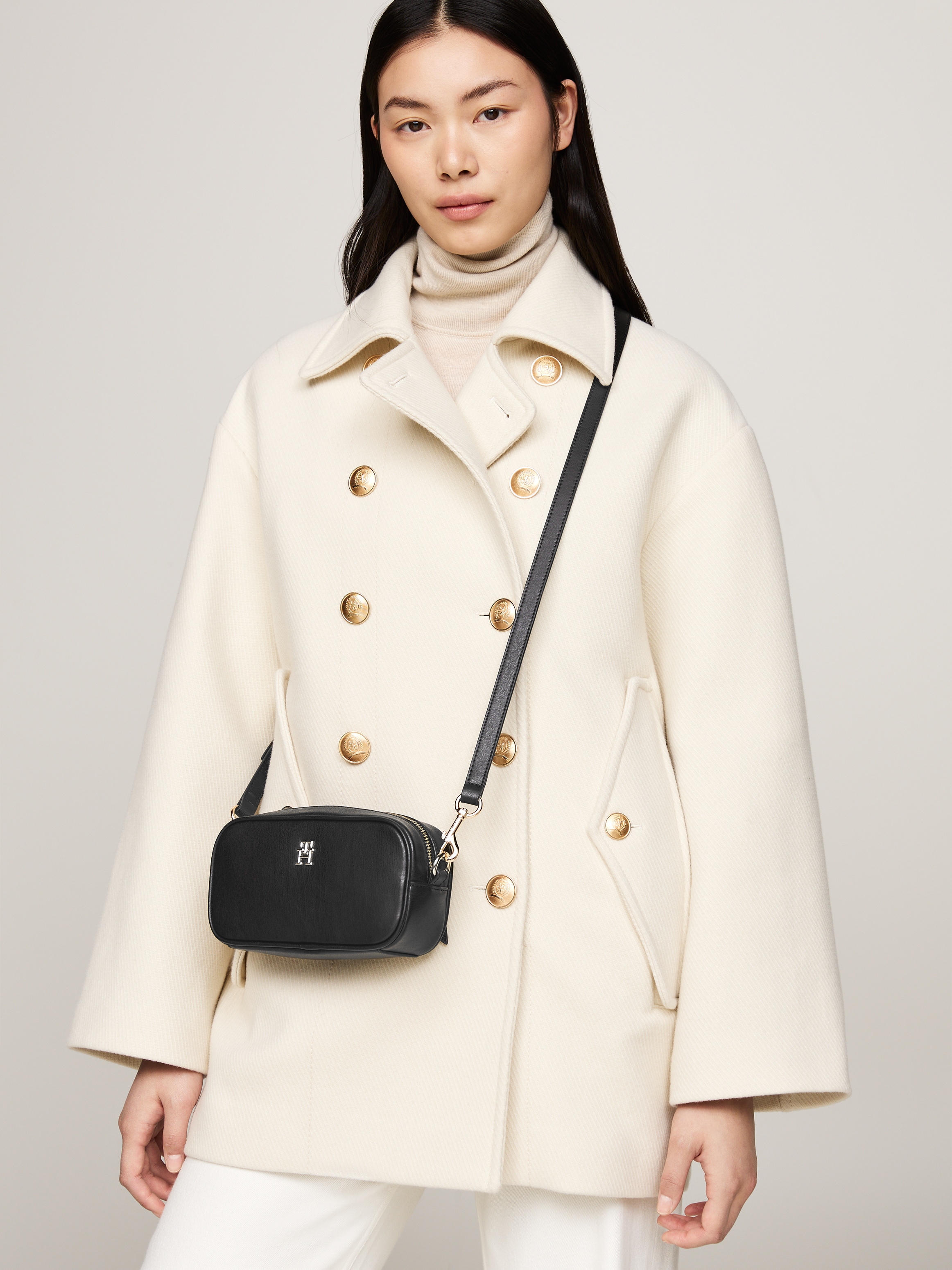 Tommy Hilfiger Umhängetasche »Women TH REFINED CAMERA BAG Crossover«, Damen Tasche Handtasche