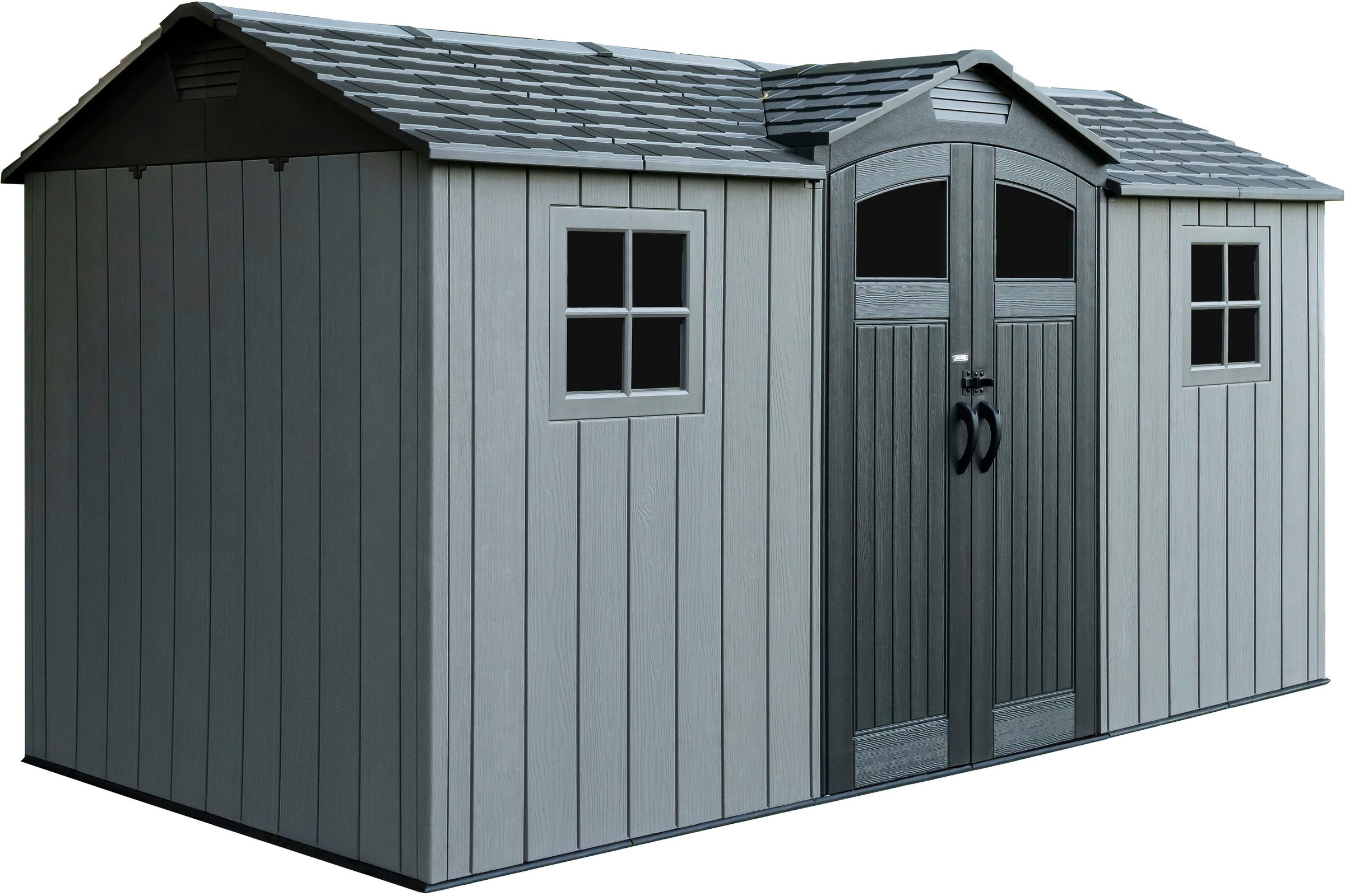 Gerätehaus LIFETIMEgrau, HDPE (High Density Polyethylen), Kunststoff, Garten, Gerätehäuser, "Kentucky"