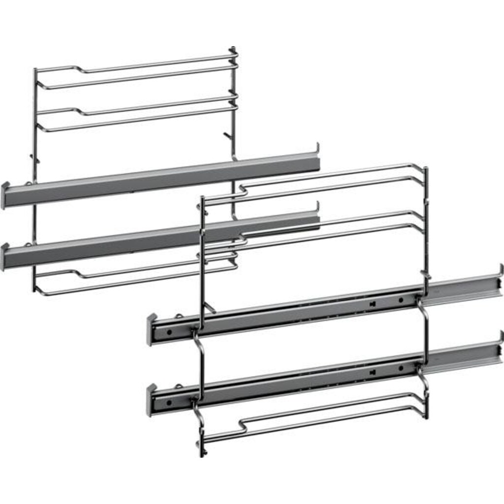 BOSCH Elektro-Herd-Set »HND411VS61«, 4, HEA513BS2, mit 2-fach-Teleskopauszug