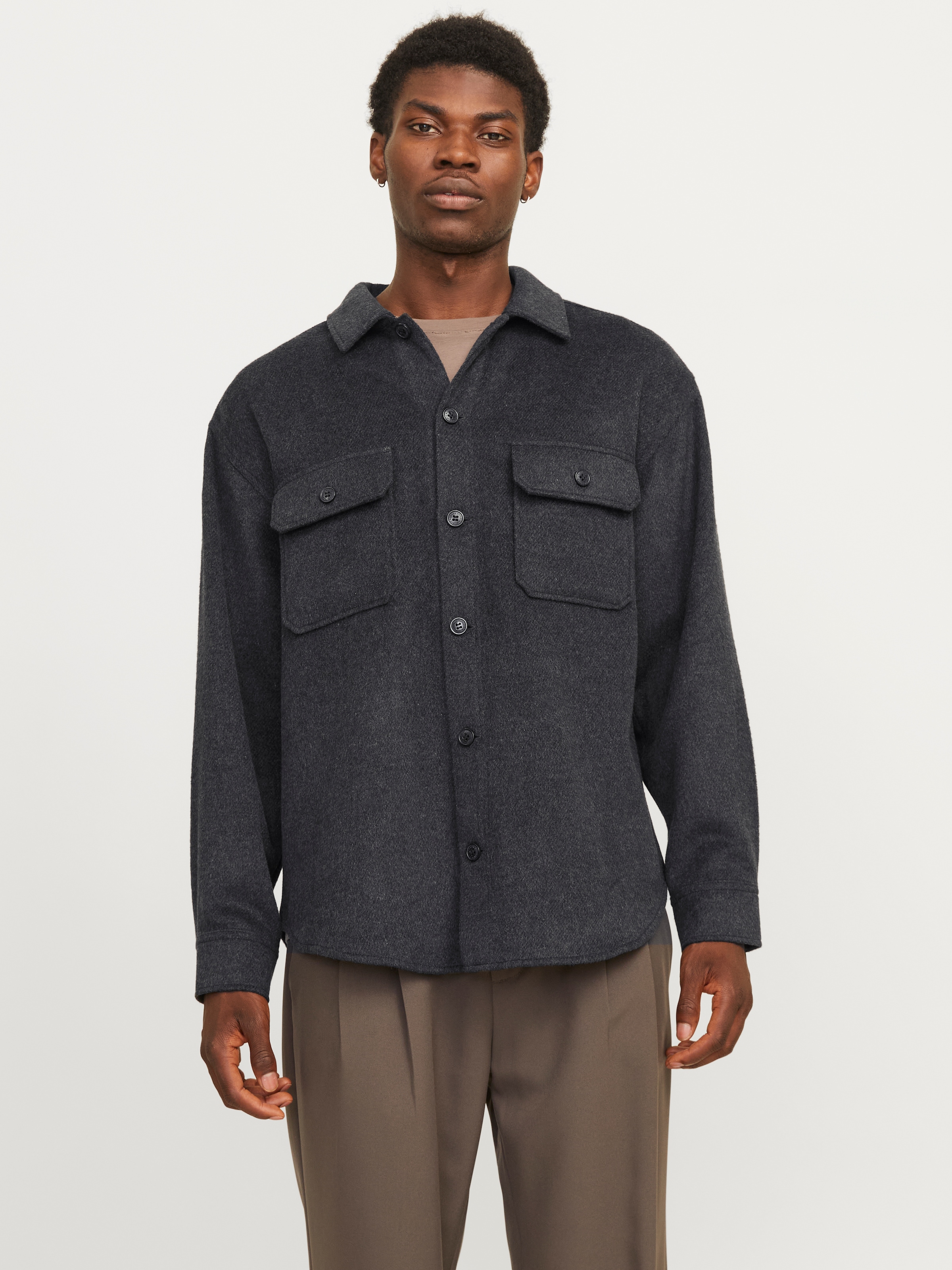 Jack & Jones Langarmhemd "JJEBRADLEY OLLIE OVERSHIRT LS NOOS", mit Brusttaschen