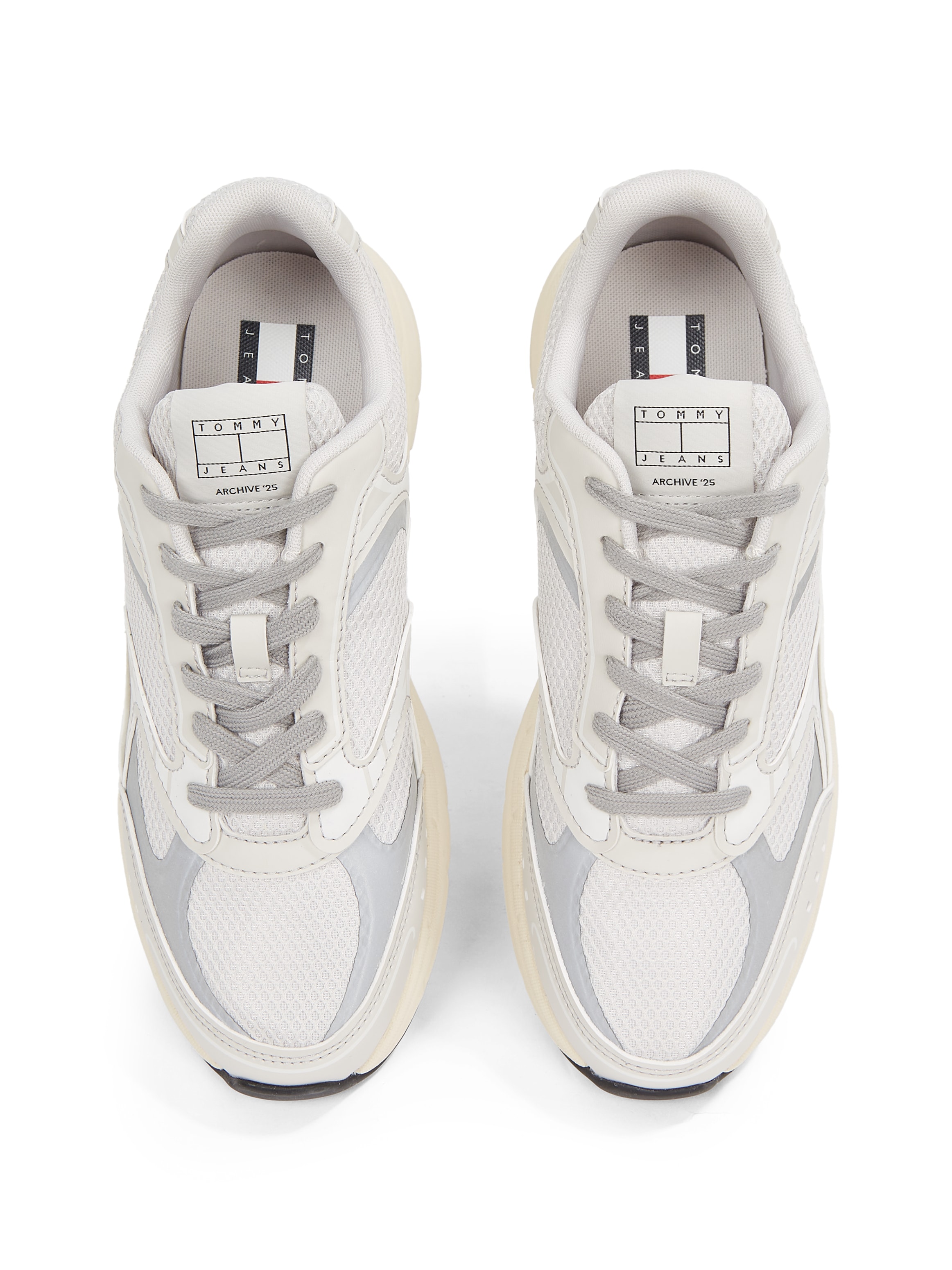 Tommy Jeans Sneaker »ARCHIVE'25«, Freizeitschuh, Halbschuh, Schnürschuh mit Kontrastbesätzen