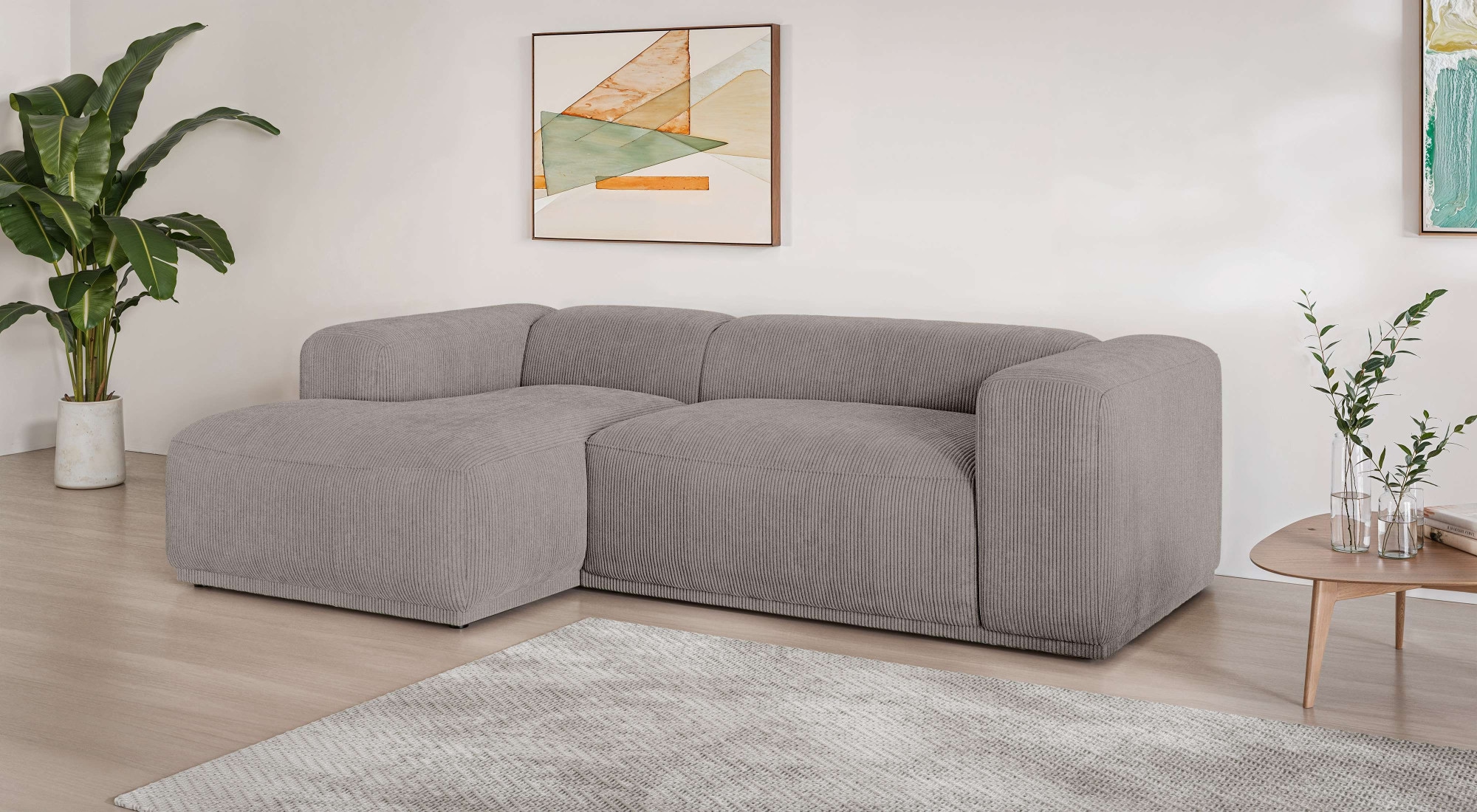 s.Oliver Ecksofa "EMMERIK Designersofa, L-Form mit Wellenfederung, B/T/H: 2 günstig online kaufen
