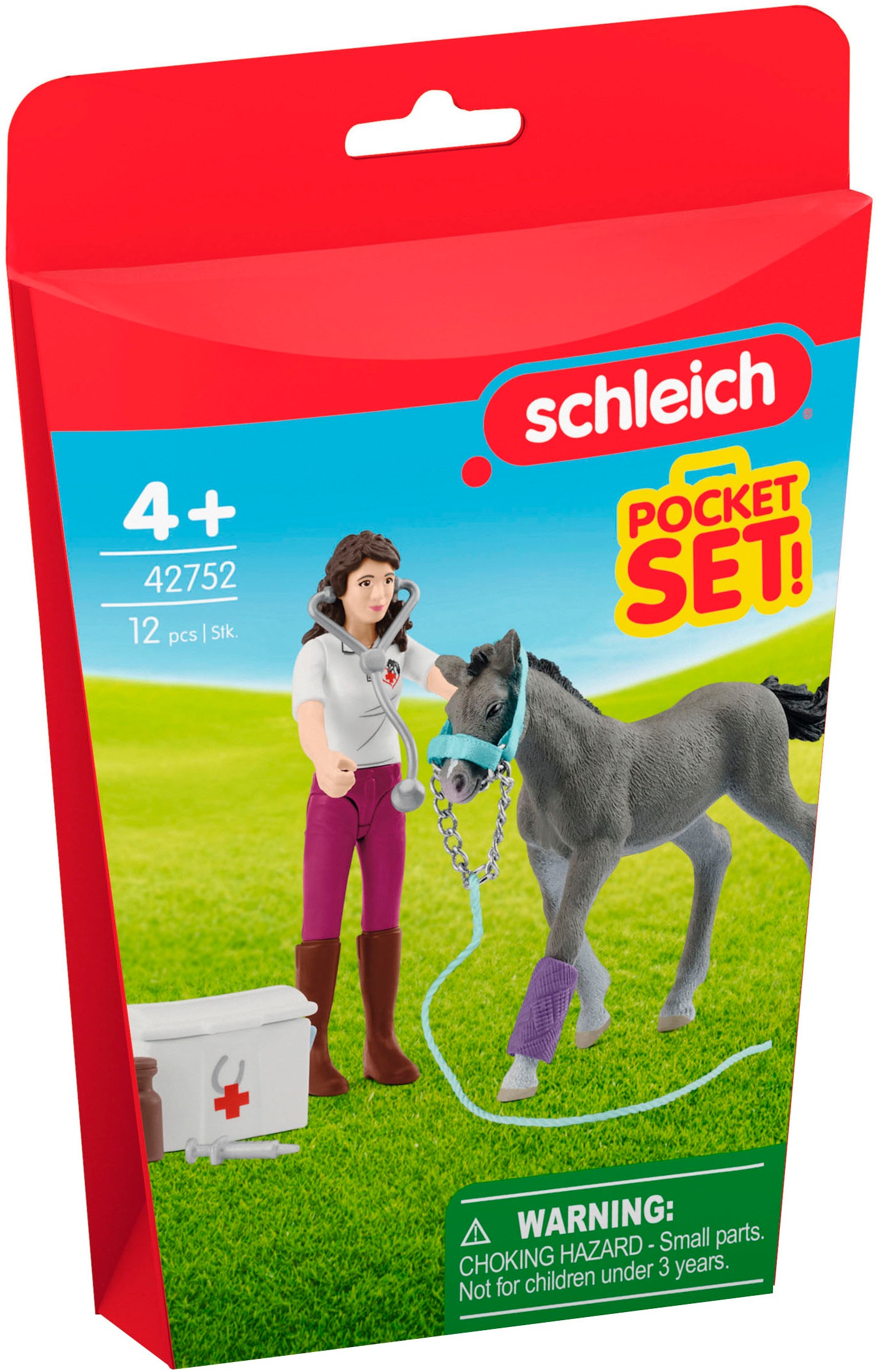 Schleich® Spielwelt »HORSE CLUB, Mrs. Kramer mit Fohlen (42752)«, Made in Europe