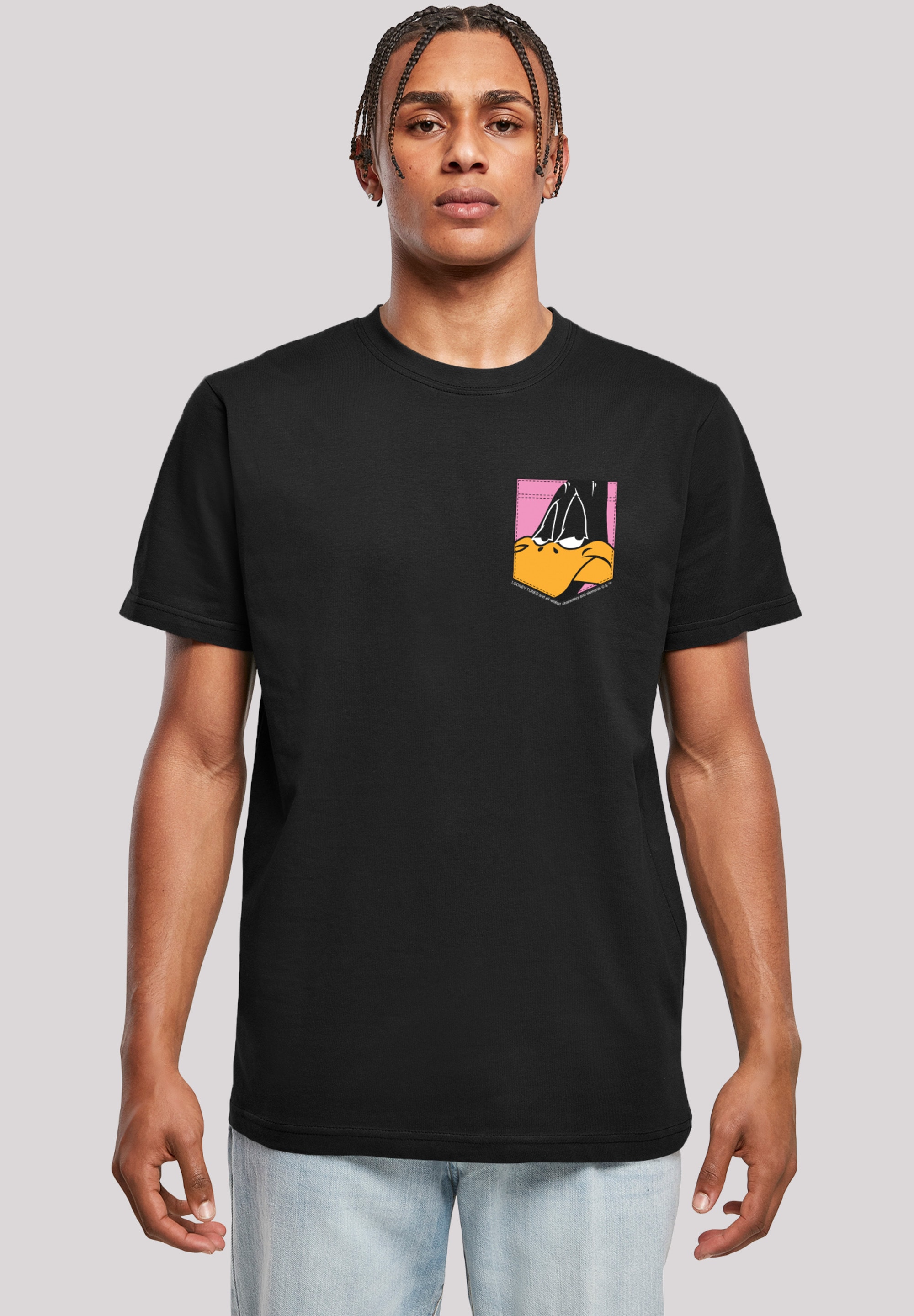 F4NT4STIC T-Shirt "Looney Tunes Daffy Duck Faux Pocket", Print günstig online kaufen