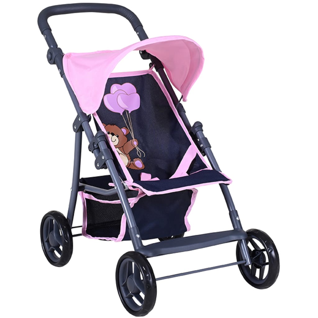 Knorrtoys® Puppenbuggy »Liba - Navy Pink Bear«