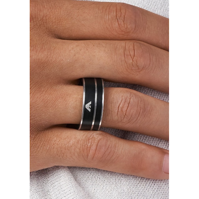 Emporio BAUR für bestellen Fingerring Armani | »EGS2032040«, Edelstahl