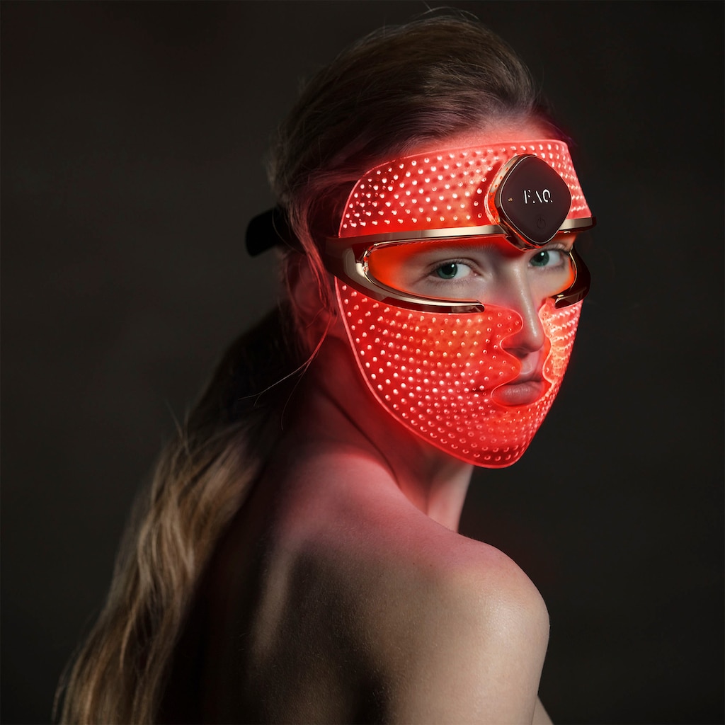 FAQ™ Mikrodermabrasionsgerät »FAQ™ 202 Smart Silicone LED Face Mask«, LED Gesichtsmaske mit 8 Farben