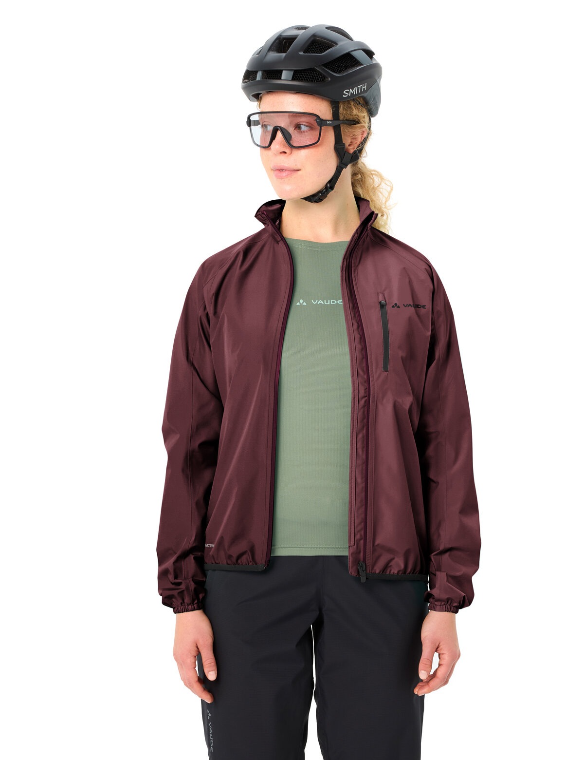 VAUDE Fahrradjacke "WOMENS DROP JACKET III" sportlicher Stil, wasserdicht m günstig online kaufen