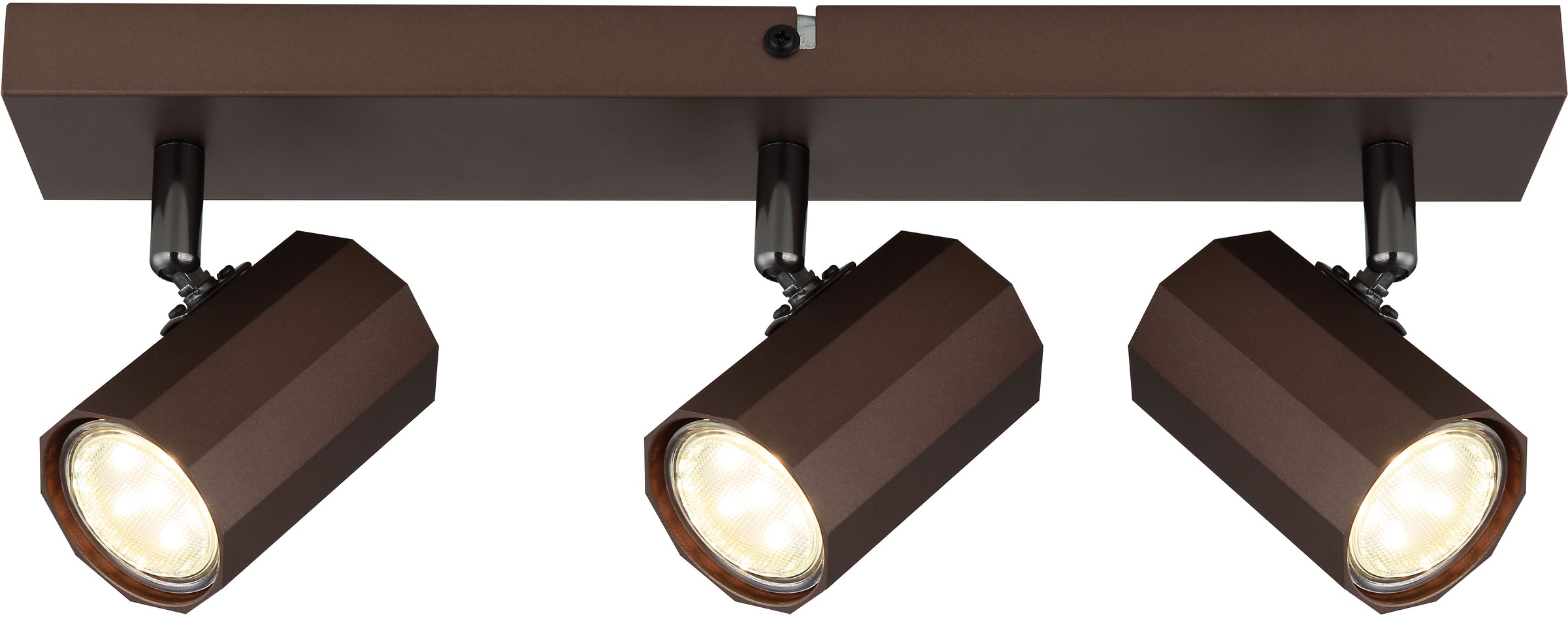 GLOBO LIGHTING Deckenstrahler »JAMES«, Leuchtmittel GU10 | ohne Leuchtmittel, Deckenspot/bronzefarben/Wohnzimmer/Flur/Schlafzimmer
