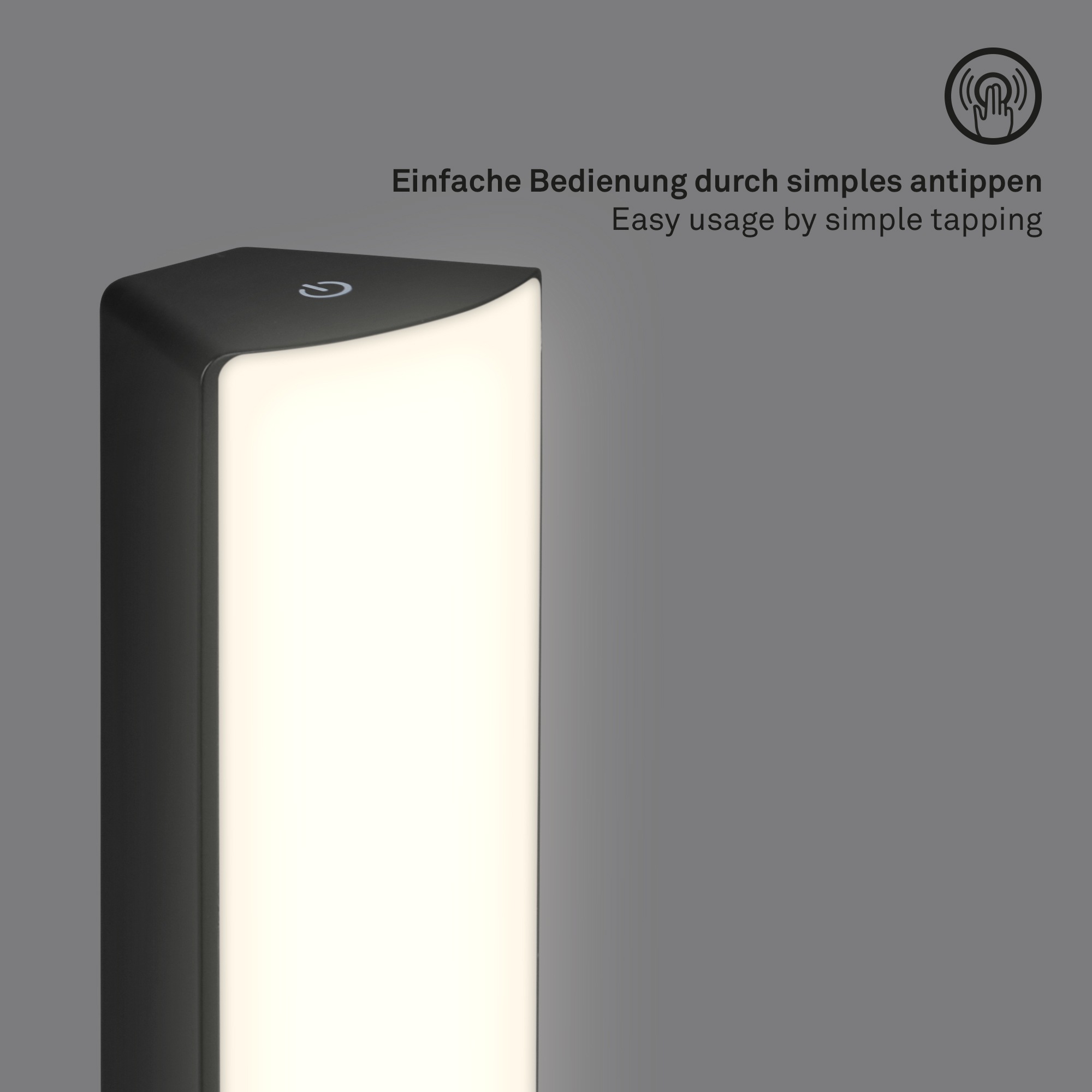Briloner Leuchten Wandleuchte »ZADAR« LED-Modul 1 Stk. Warmweiß 14,5 x 30 cm, Indoor/Outdoor, Balkon, Wohnzimmer, Schlafzimmer