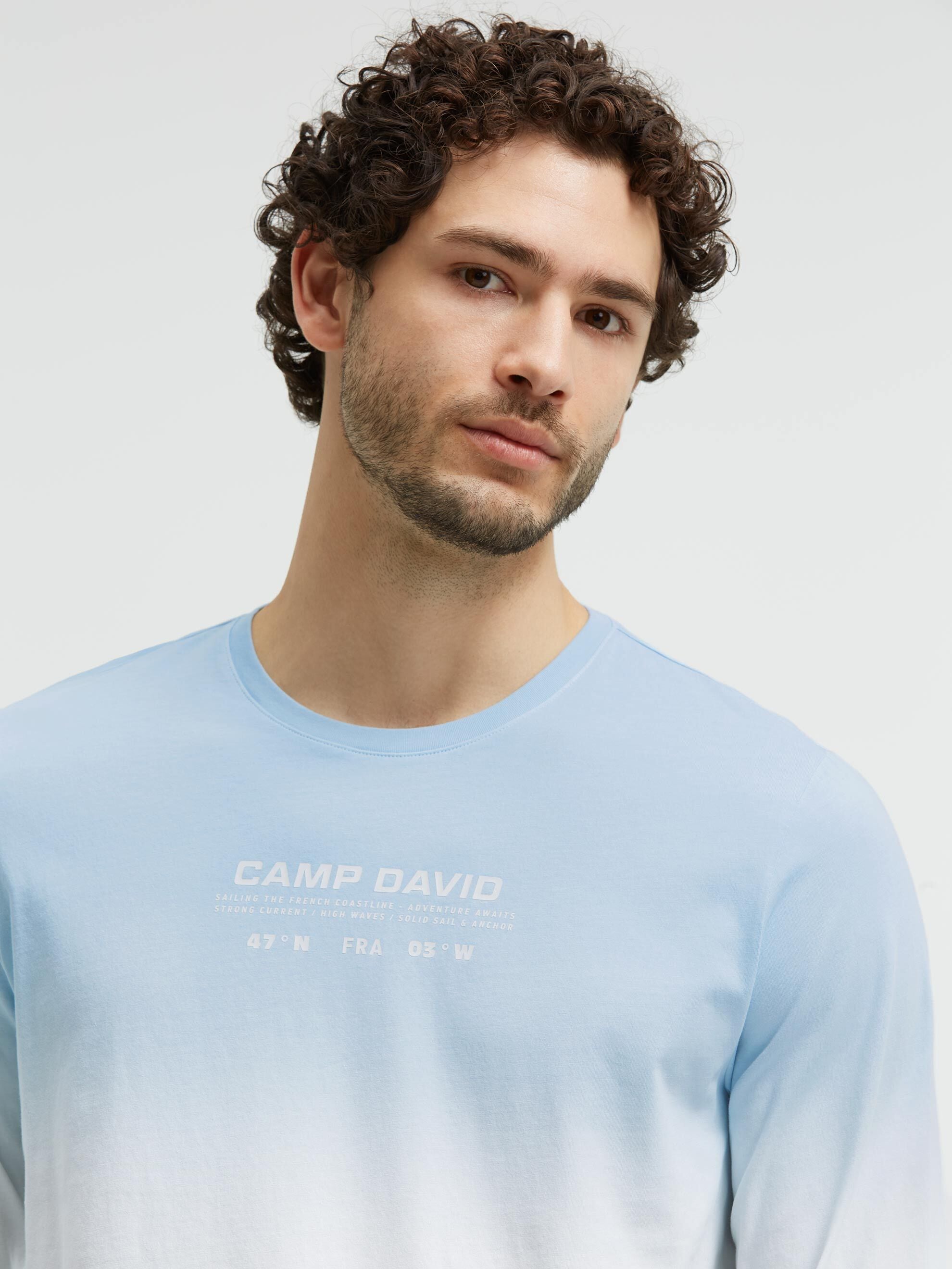 CAMP DAVID Rundhalsshirt mit Farbverlauf