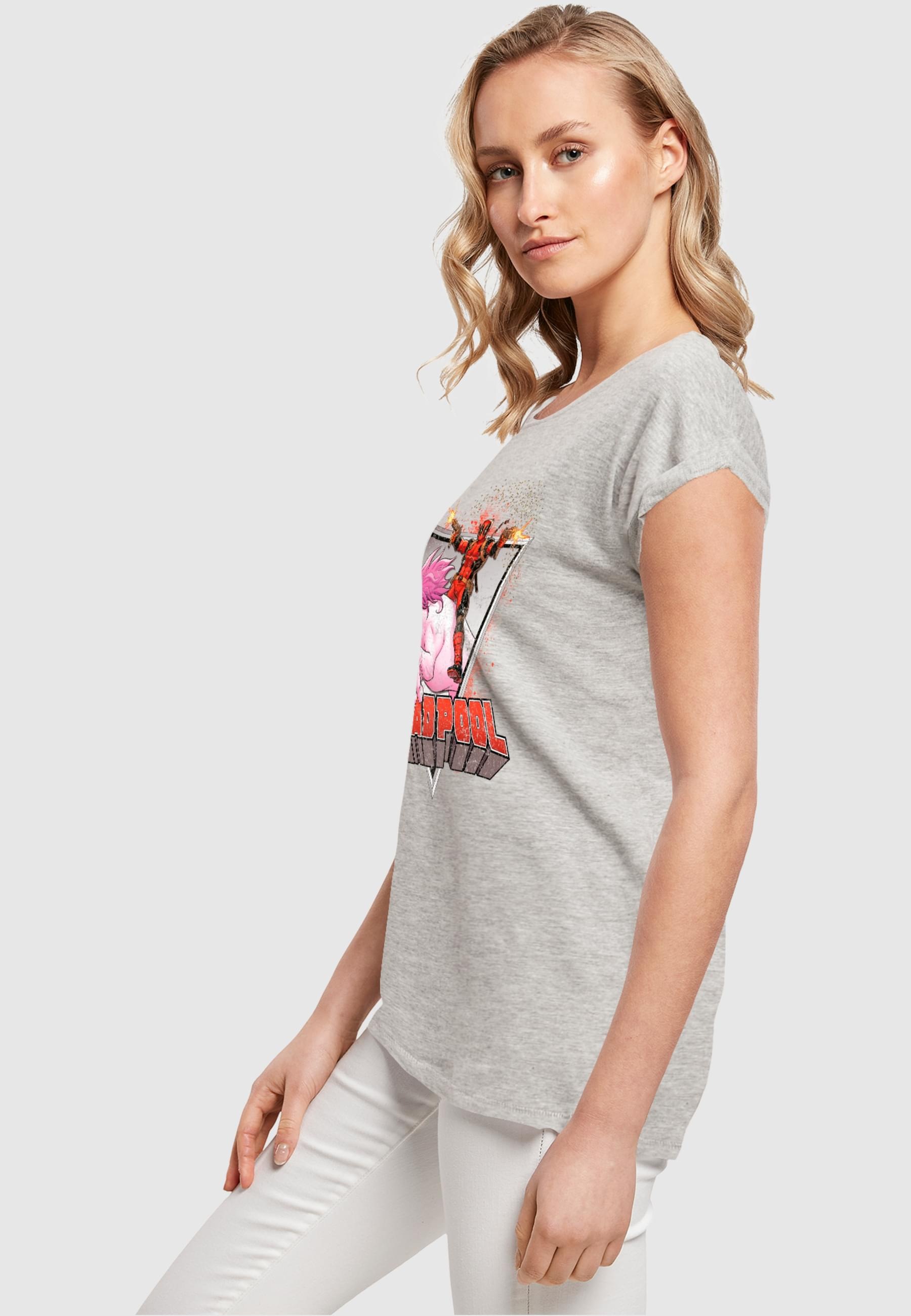 ABSOLUTE CULT T-Shirt »ABSOLUTE CULT Damen Ladies Deadpool - Rides a Unicorn T-Shirt«, (1 tlg.)