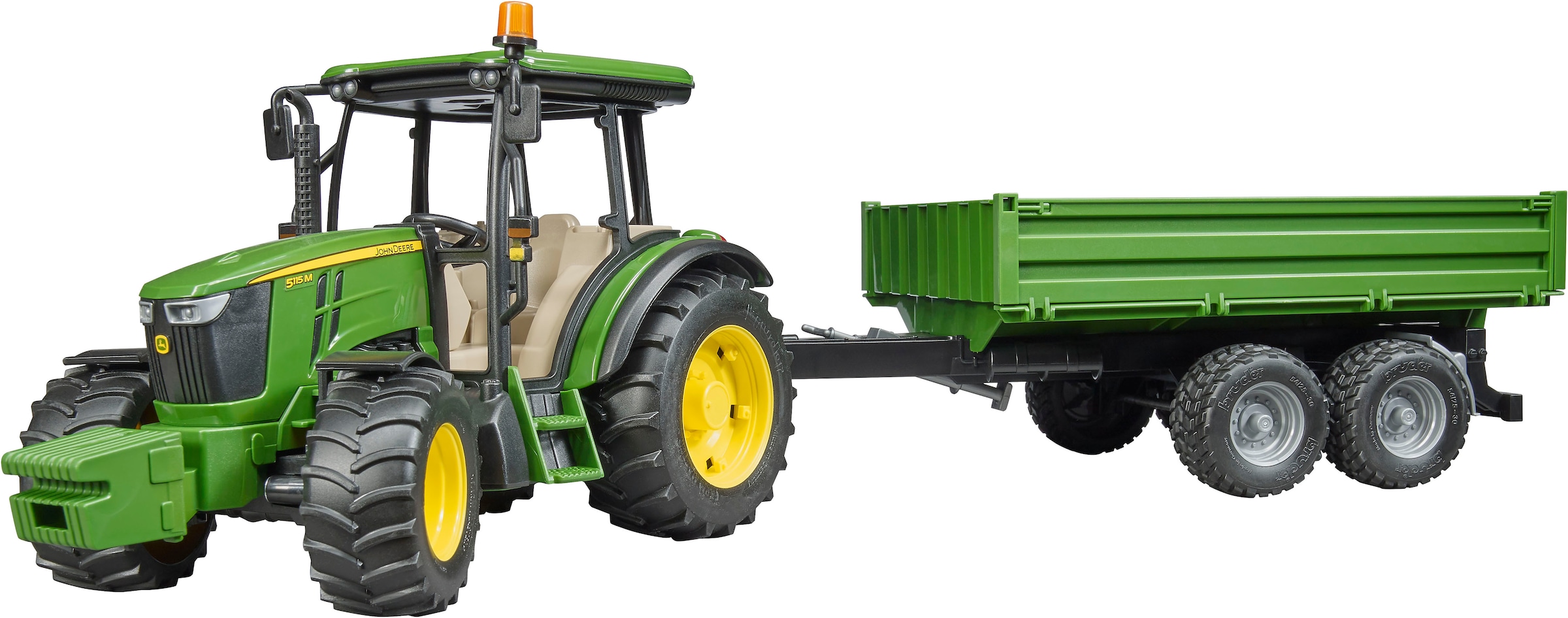 Spielzeug-Traktor »John Deere 5115M mit Bordwandanhänger 45 cm (02108)«, Made in Europe