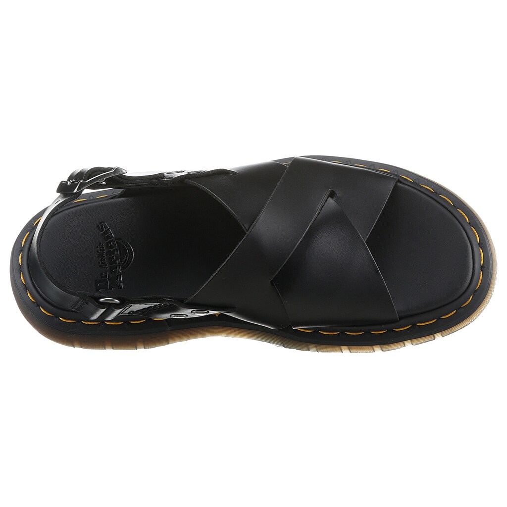 DR. MARTENS Plateausandale »Zane«, Sommerschuh, Sandalette, Riemchensandale, mit cooler Ziernaht