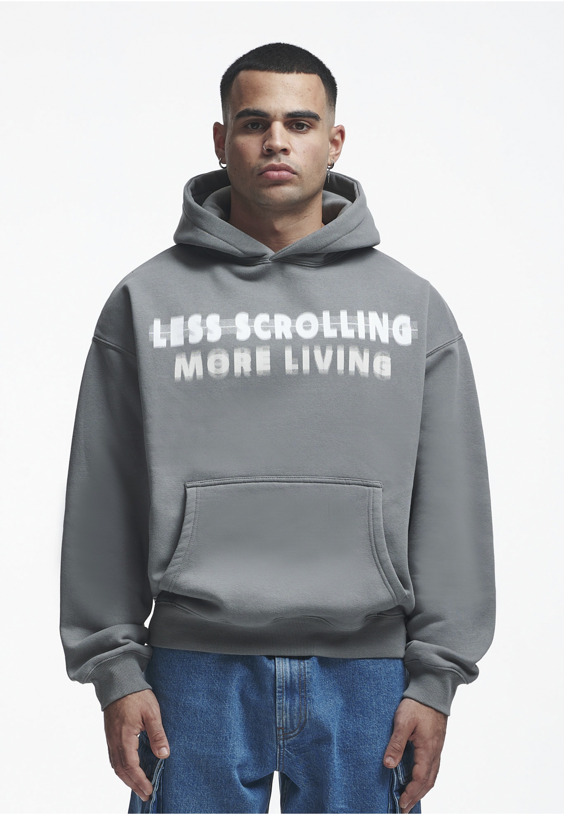 2Y Studios Kapuzensweatshirt »2Y Studios Herren 2Y Less Scrolling Oversize Hoodie«, 1 Stk.
