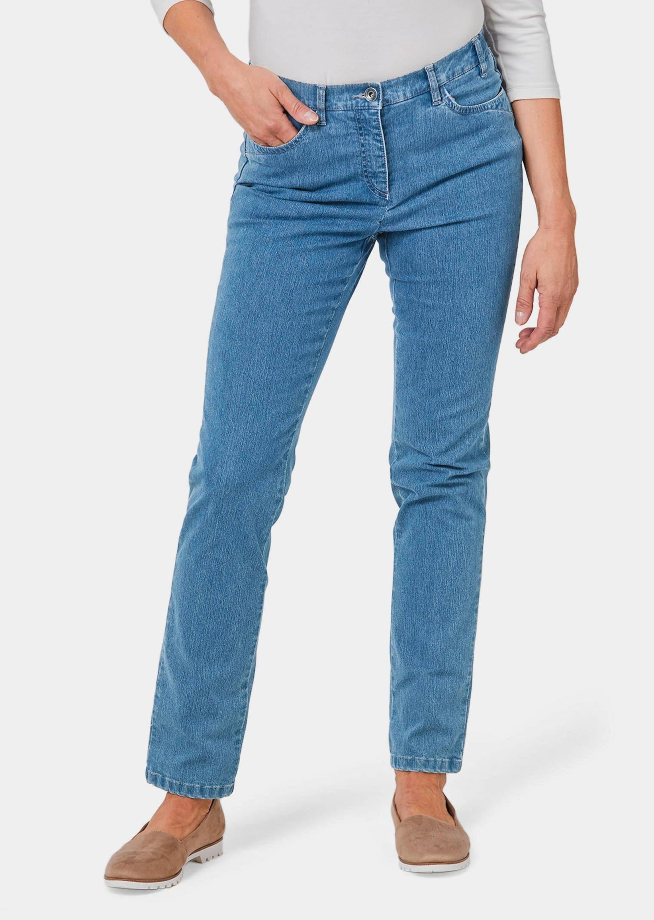GOLDNER Stretch-Jeans »Edel geschmückte Jeanshose ANNA«