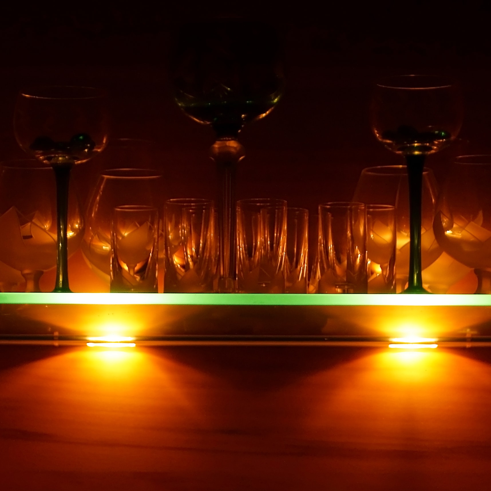 B.K.Licht LED Dekolicht, 8 Glaskantenlichter, RGB, Leuchten Clips, | Glasboden-Beleuchtung, BAUR kaufen flammig-flammig, LED