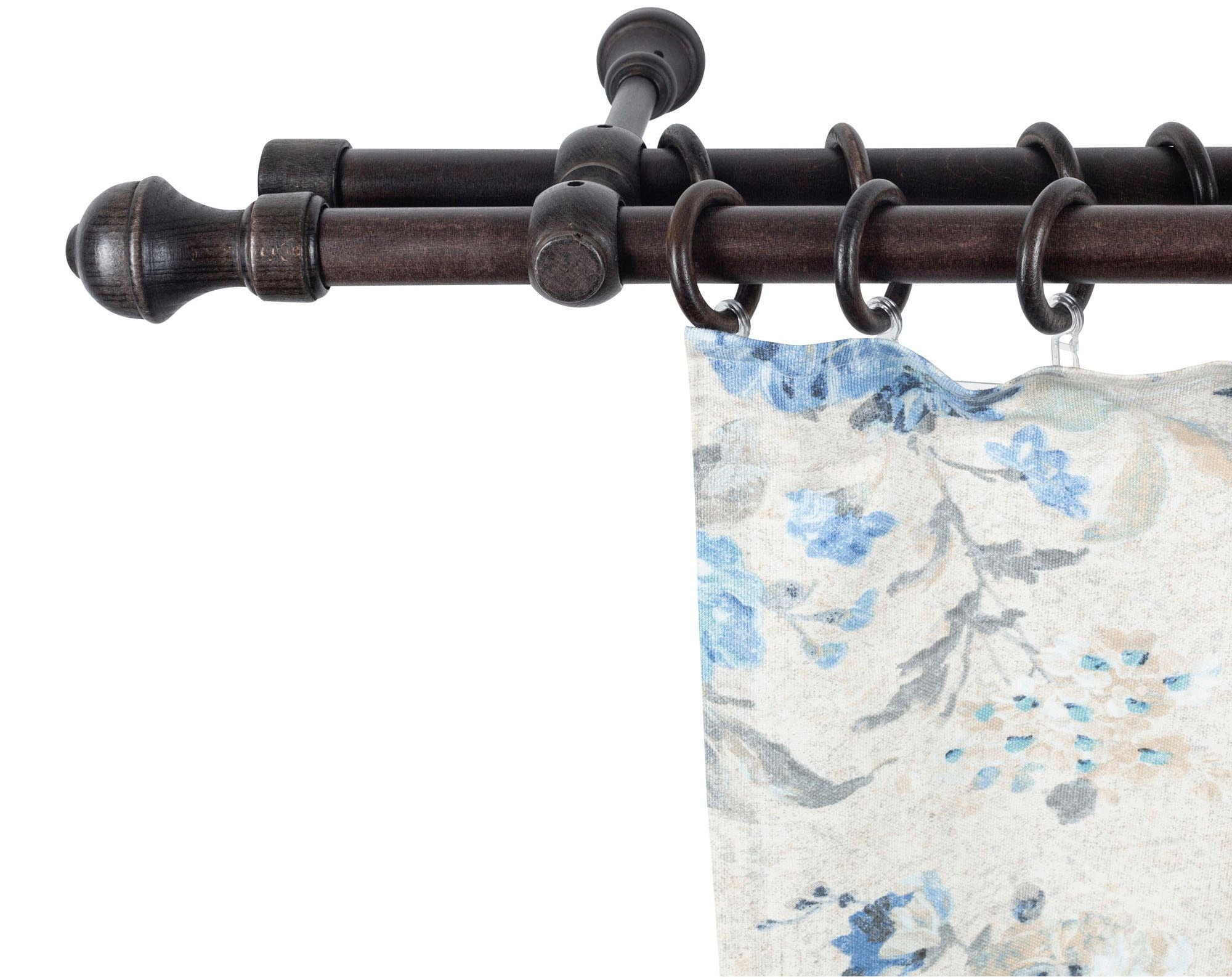 SN DECO GROUP Gardinenstange "Ares" 2 läufig-läufig Fixmaß 28 mm, Holz, ver günstig online kaufen