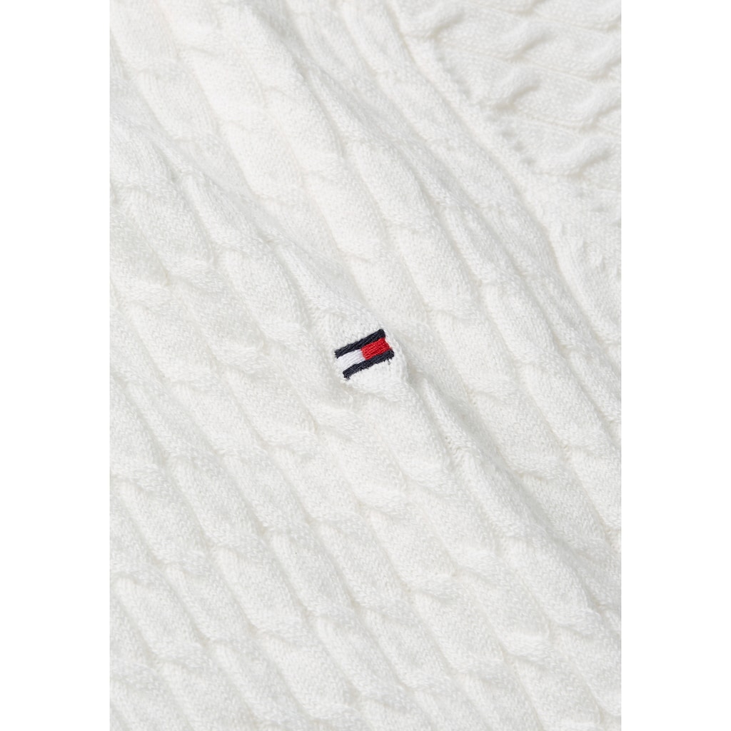 Tommy Hilfiger Kurzarmpullover »CO CABLE RWB C-NK SS SWT«
