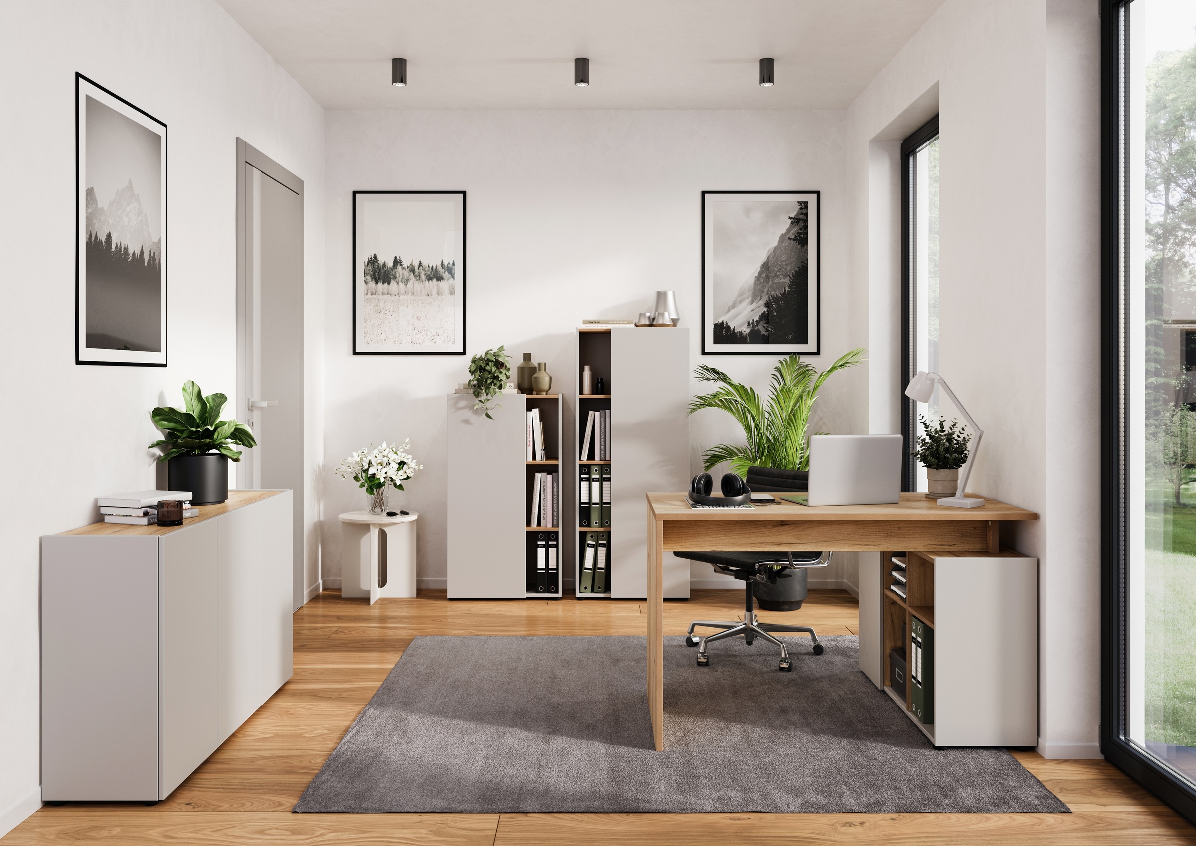 GERMANIA Büromöbel-Set "Adrano" 3 Stk. tlg. mit integriertem Sideboard günstig online kaufen