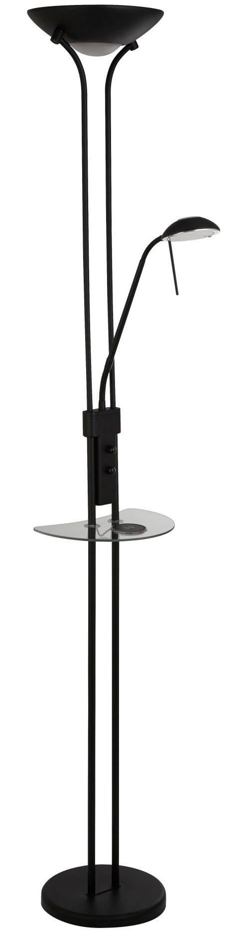 Searchlight Stehlampe »Wireless USB LED Mother & Child Floor Lamp -Matt Black« LED-Modul 1 Stk. Warmweiß