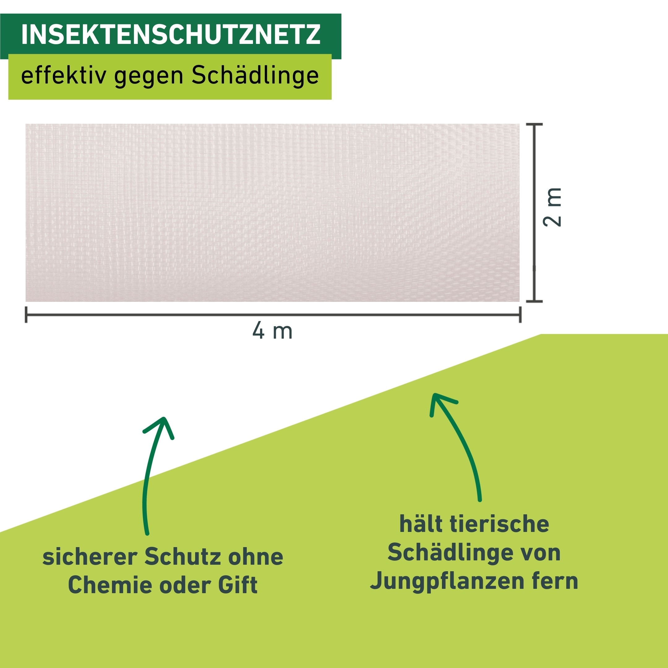 Windhager Hochbeet »Tunnelbogen Komplettset, Insektenschutz und Wachstumsvlies« Pflanztunnel für Frühbeet, wachstumsfördernd, 4 x 2 m, weiß
