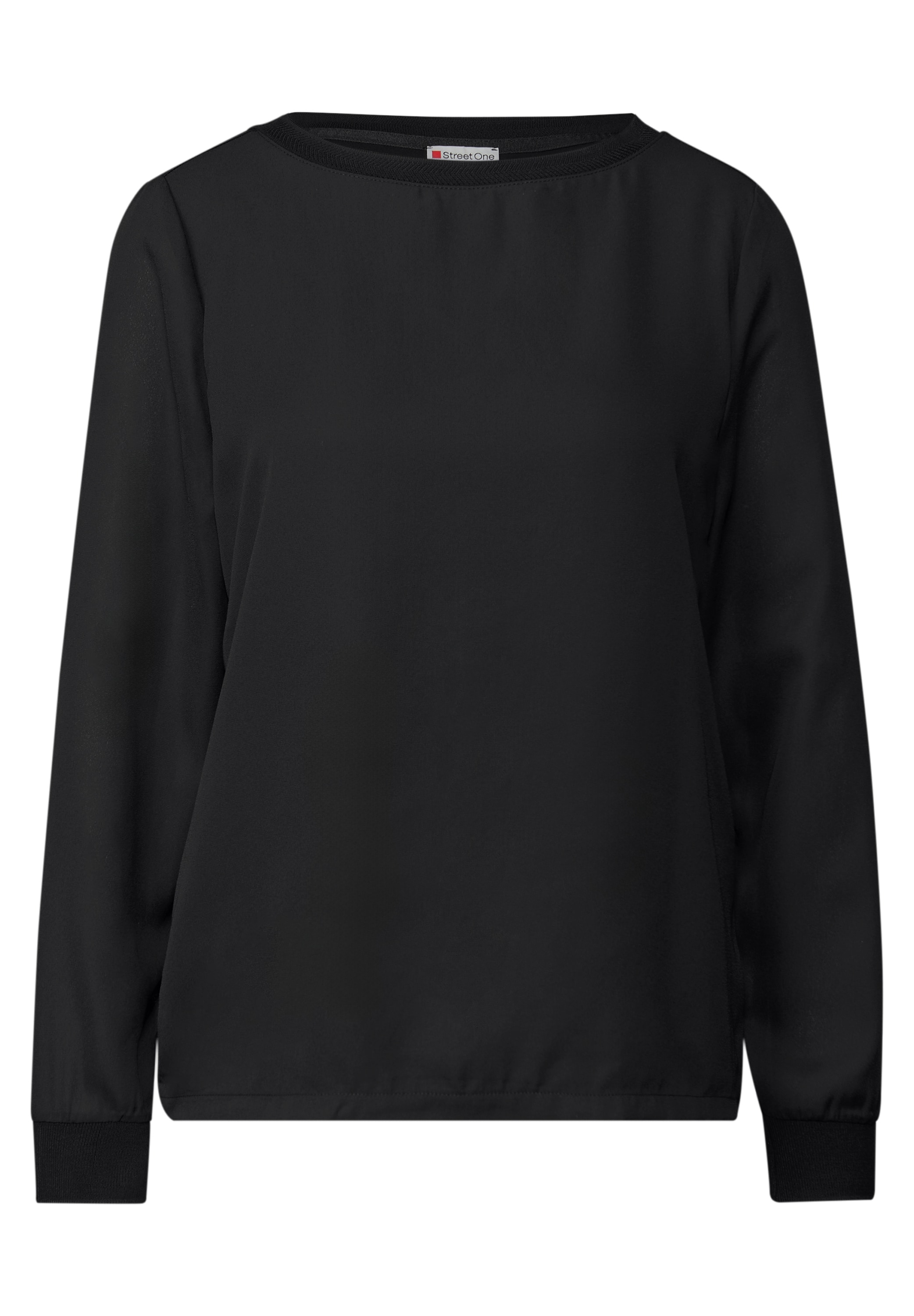 STREET ONE Langarmshirt mit U-Boot-Ausschnitt
