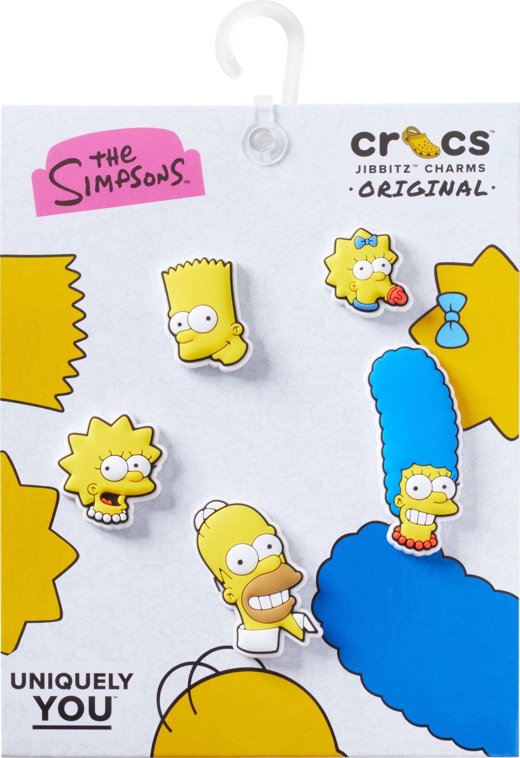 Crocs Schuhanstecker »Jibbitz™ The Simpsons«, (Set, 5 tlg., Kein Spielzeug. Nicht für Kinder unter 3 Jahren geeignet), Charm, Anstecker für Crocs Schuhe
