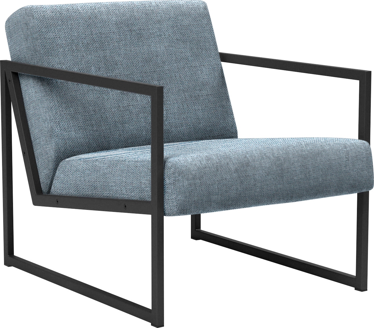 INNOVATION LIVING ™ Cocktailsessel »Vikko Designsessel, bequem, Industriedesign«, moderner Stuhl, Sitz und Rücken aus hochelastischem Schaum