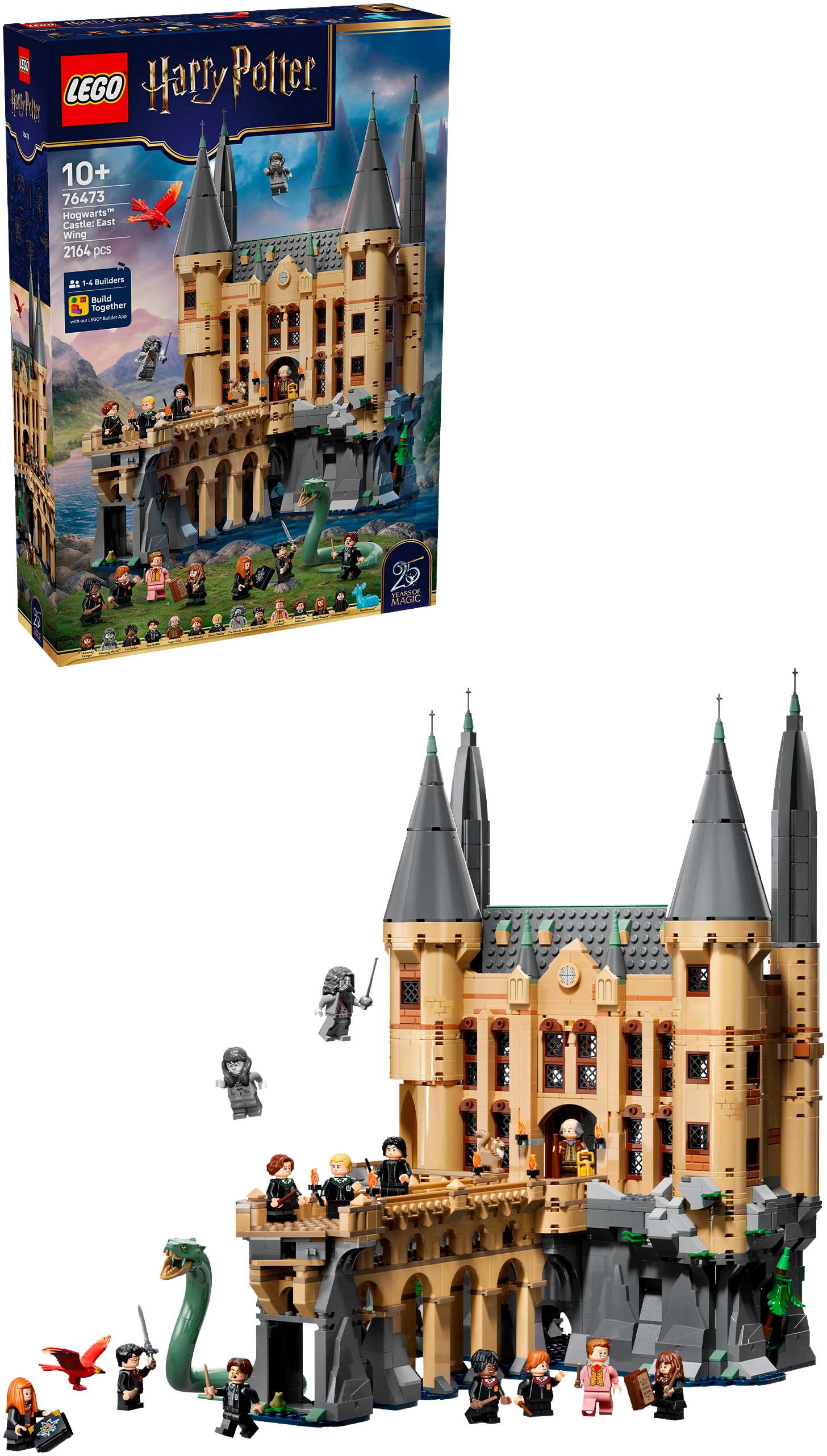 "Konstruktionsspielsteine LEGO ""Schloss Hogwarts: Ostflügel (76473), LEGO Harry Potter "", beige (bunt), Spielbausteine, Kinder, Kunststoff, Made in