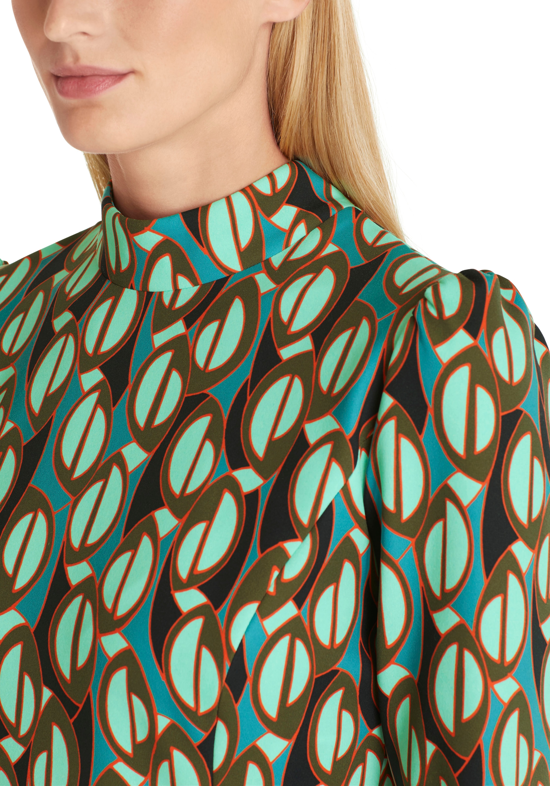 Marc Cain elastisch im BAUR Kleid Design, Damenmode«, Premium Minikleid Graphic farbenfrohen Booster\