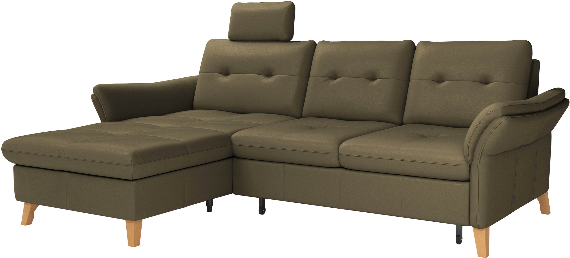sit&more Ecksofa »Göteborg«, Sitztiefenverstellung und Federkern, wahlweise mit Bettfunktion