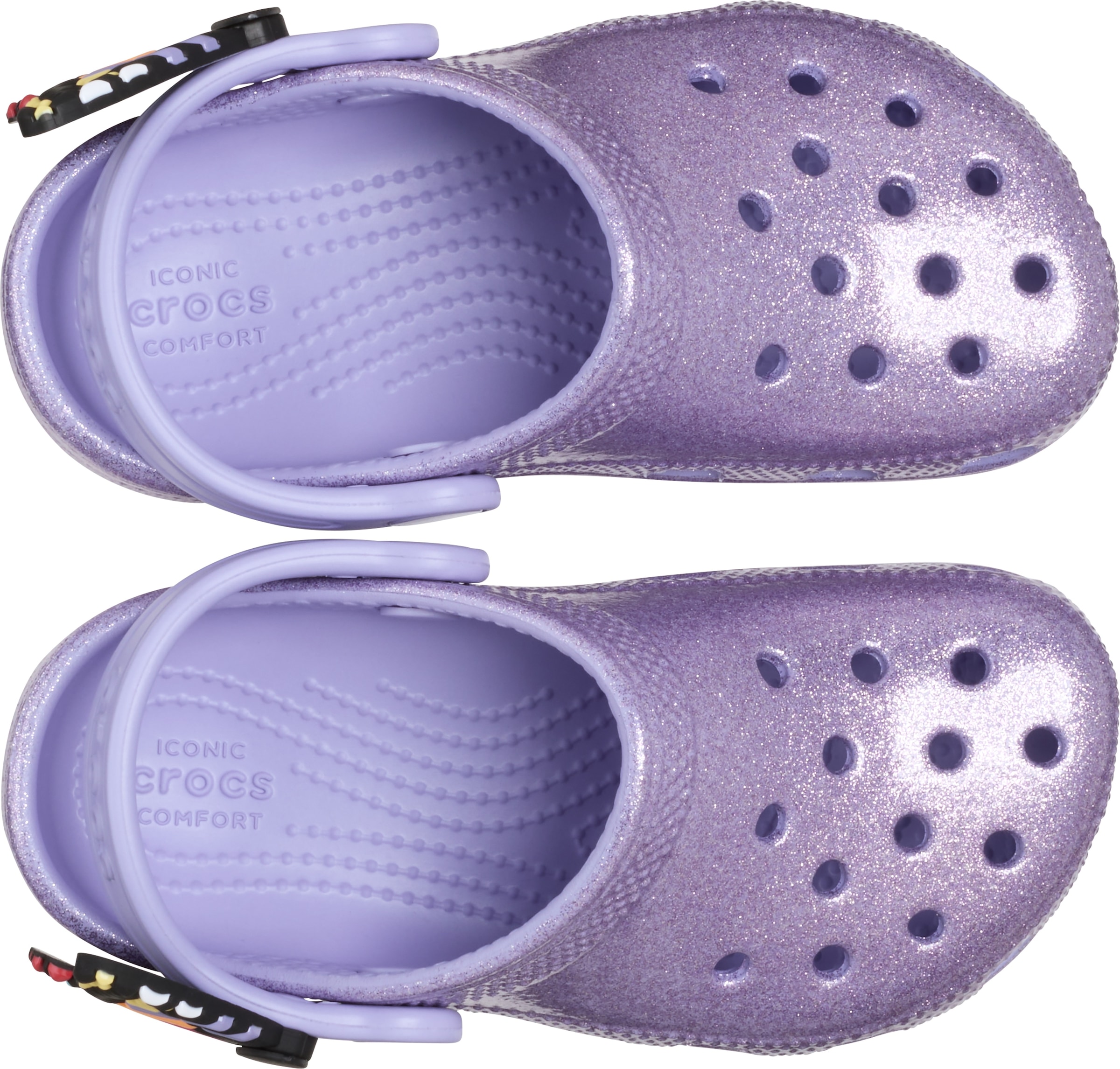 Crocs Clog »Classic IAM Butter Fly«, Sandale, Hausschuh mit Glitzer