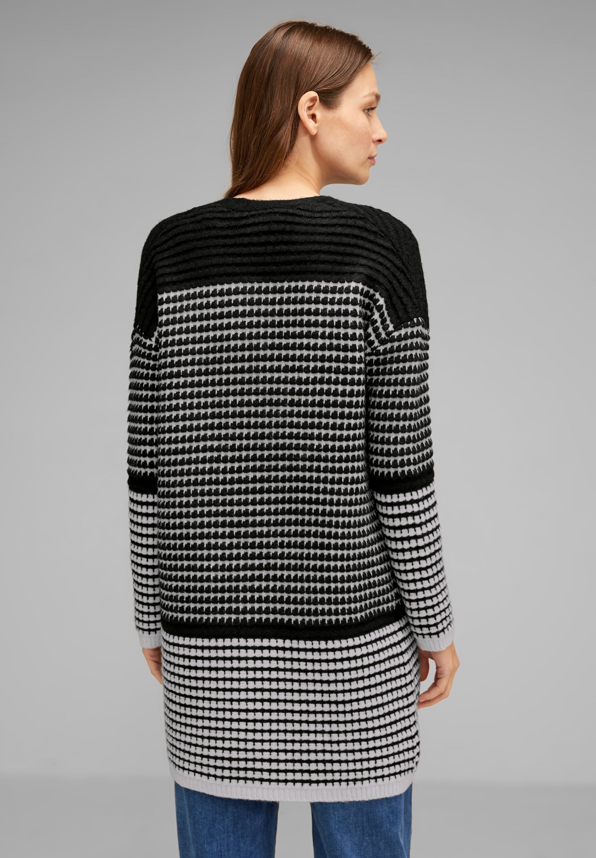 STREET ONE Longstrickjacke, mit Strick-Struktur