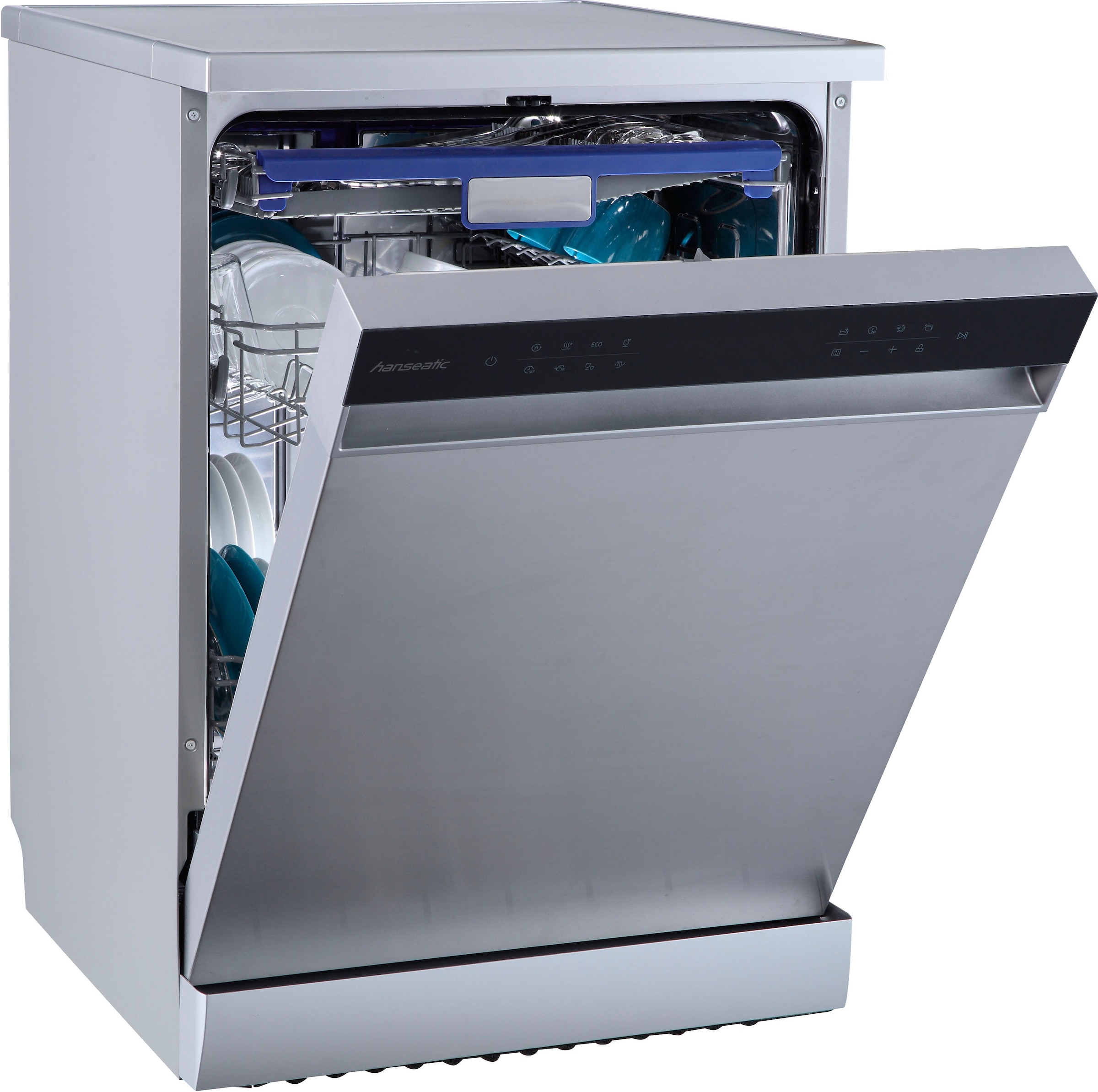 Hanseatic Standgeschirrspüler "HG6085B14U7609WS" 14 Maßgedecke Standgerät, günstig online kaufen