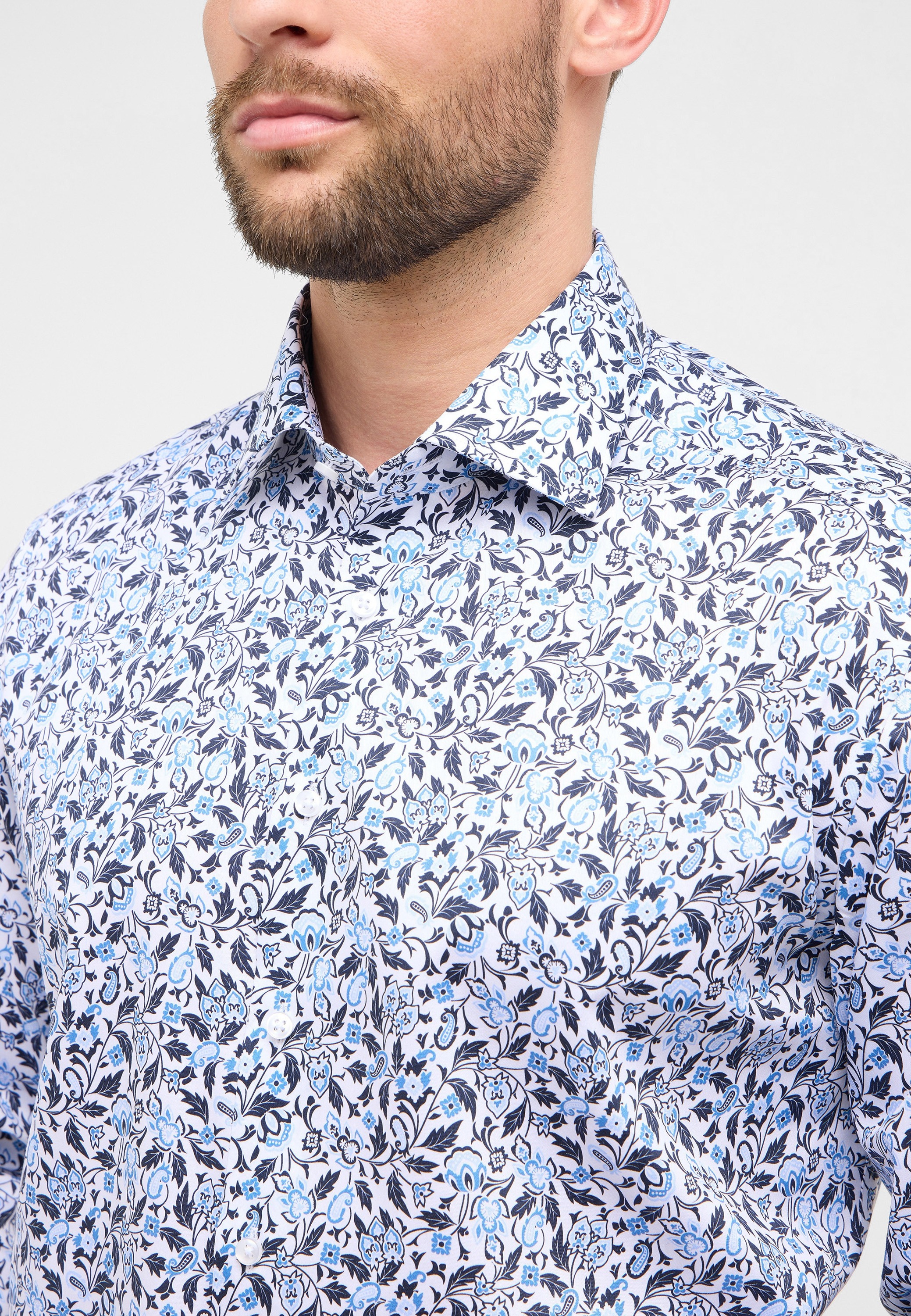 Thumbnail - Eterna Langarmhemd "COMFORT FIT" NON IRON (bügelfrei)