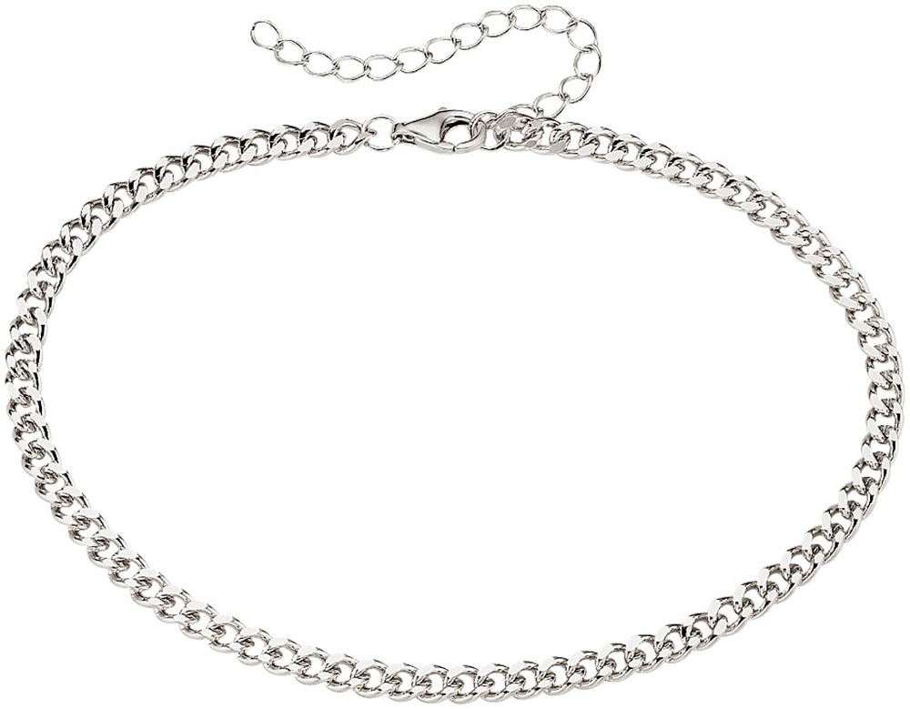 Damen Fußkette "Schmuck Geschenk Silber 925 Panzerfusskettechen", Silber 925 (Sterlingsilber), silber, ANISTON JEWELRY & WATCHES, Silber 925
