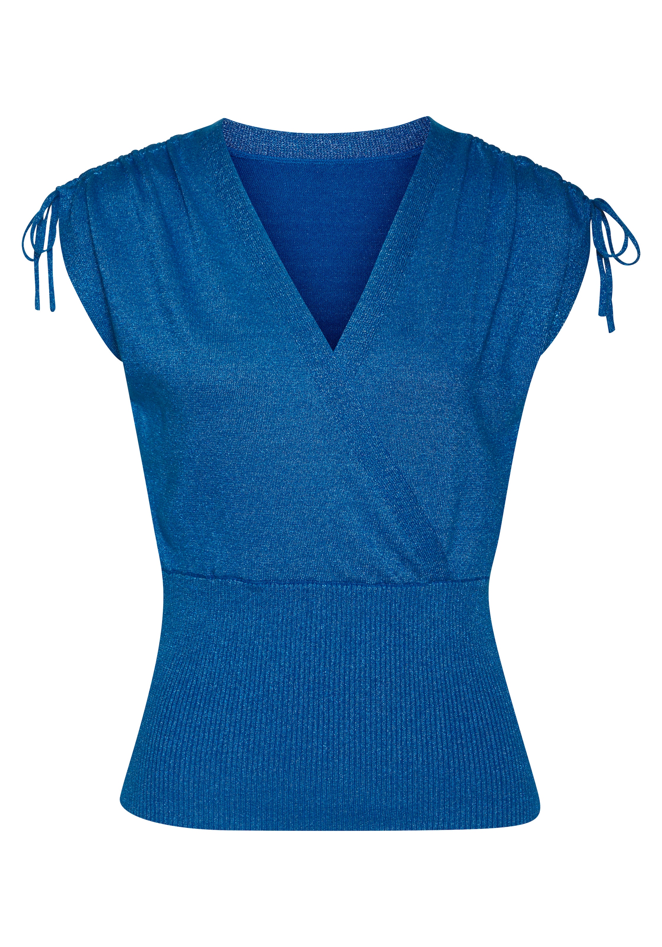 LASCANA Stricktop, mit glänzendem Lurexgarn