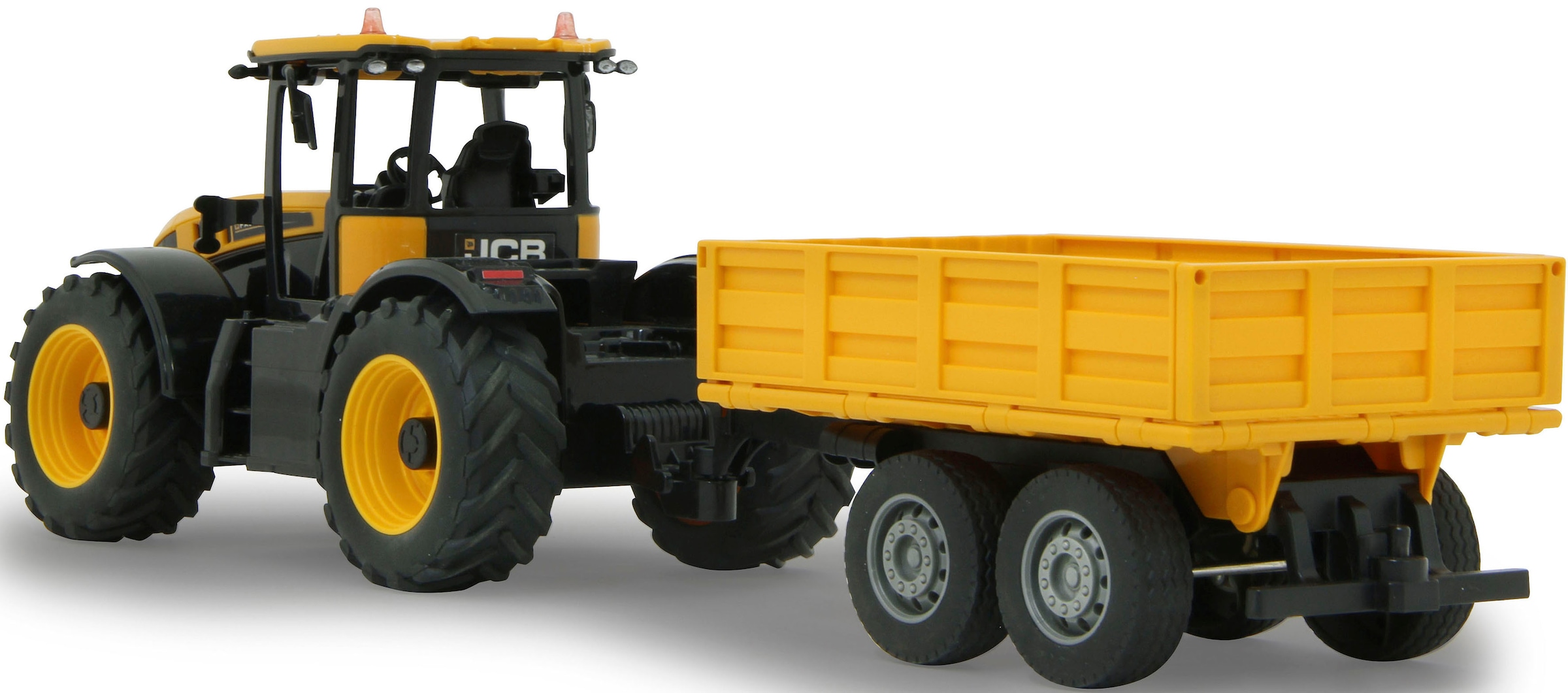 Jamara RC-Auto »JCB Fastrac Traktor mit Kippanhänger 1:24 - 2,4 GHz«, mit LED-Lichtern