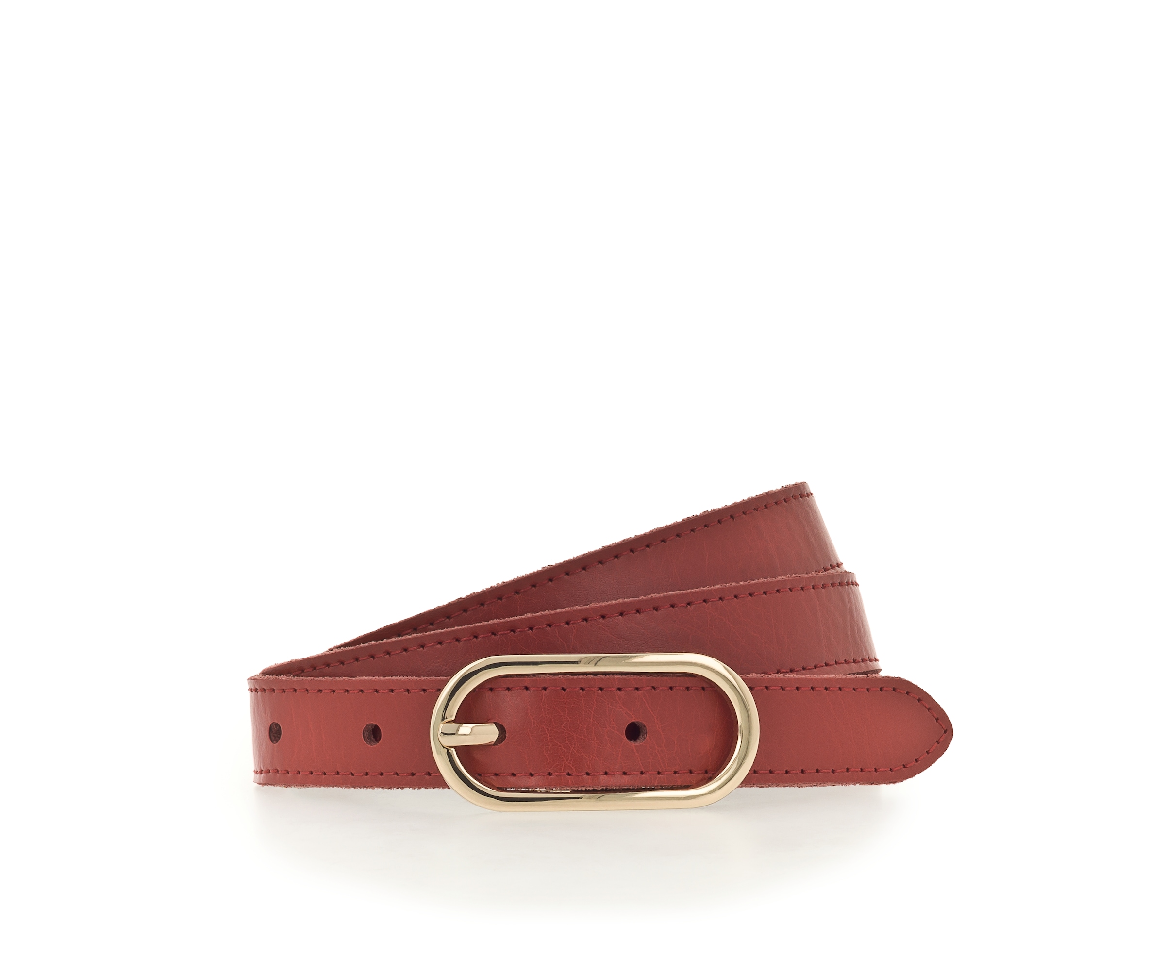 Tamaris Ledergürtel "Claudia Gold" Schmale Schließe, leicht genarbte Oberfl günstig online kaufen