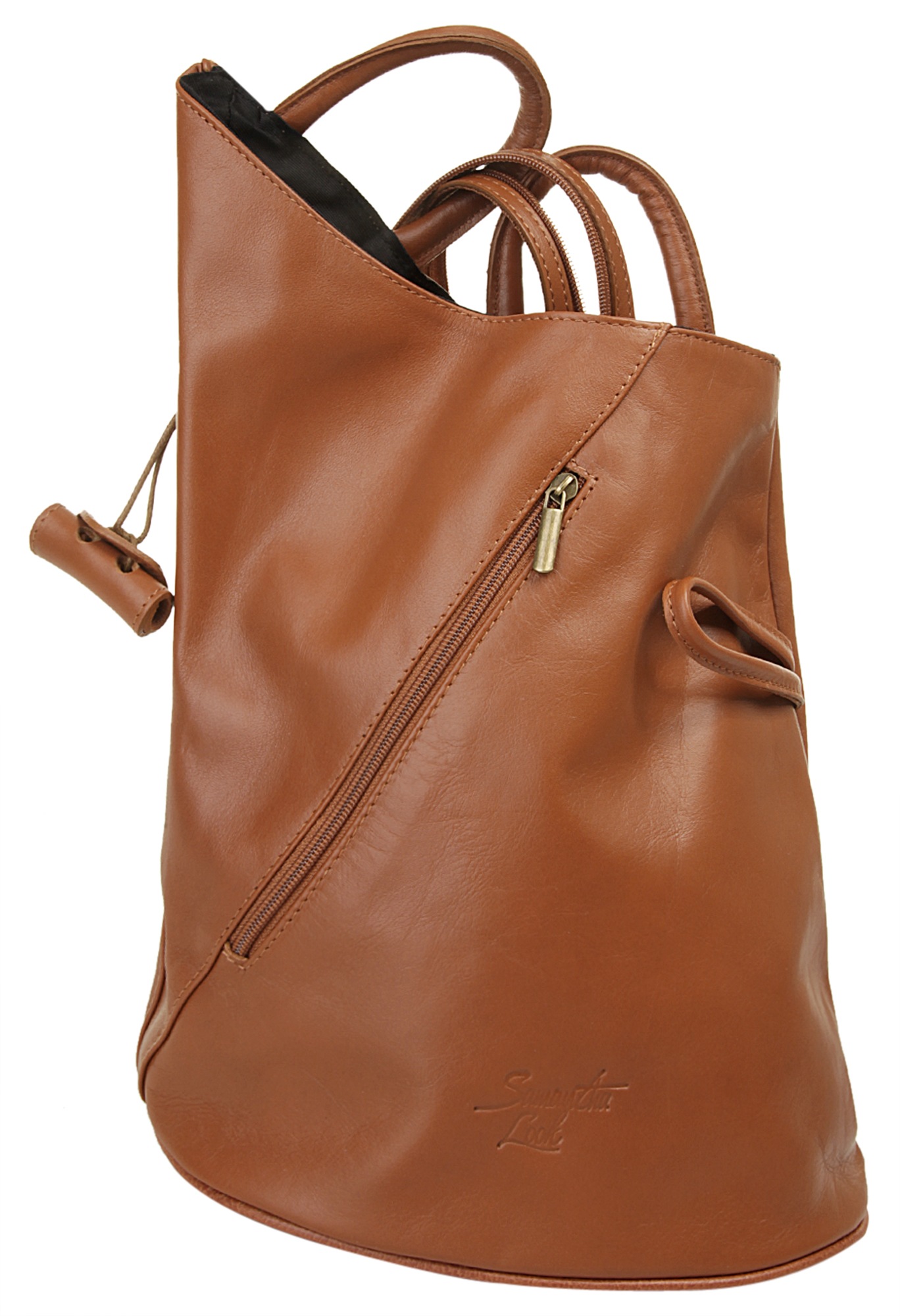 Samantha Look Cityrucksack, echt Leder, Made in Italy