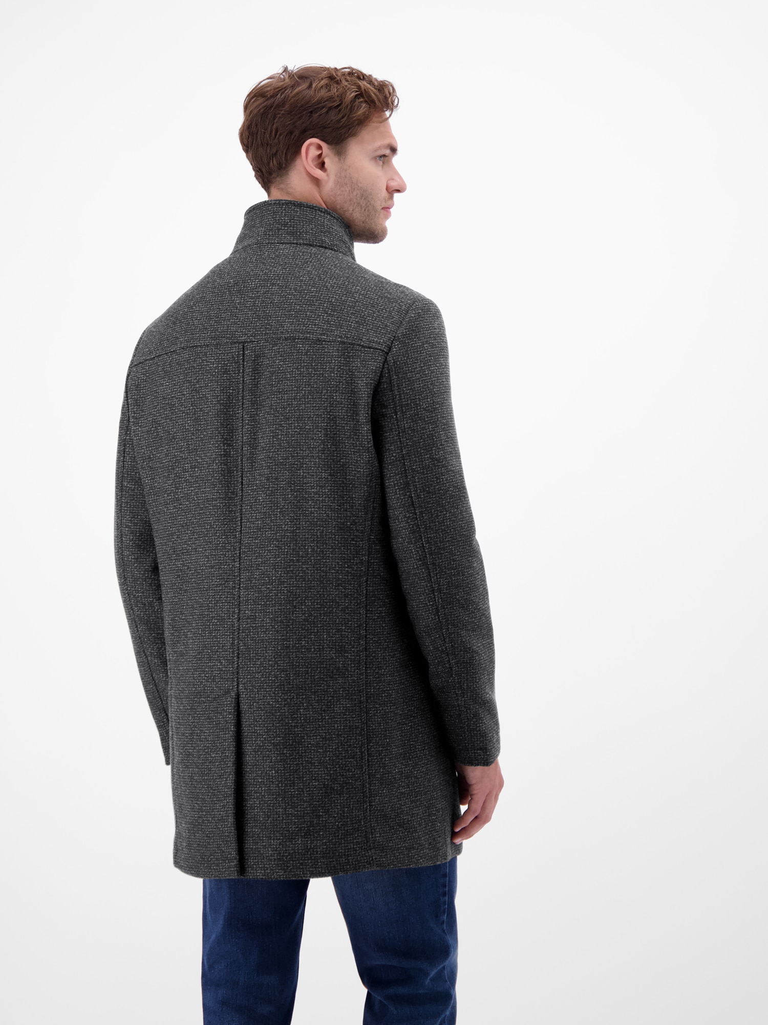 LERROS Wollmantel »LERROS Sportiver Wollmantel für Herren«