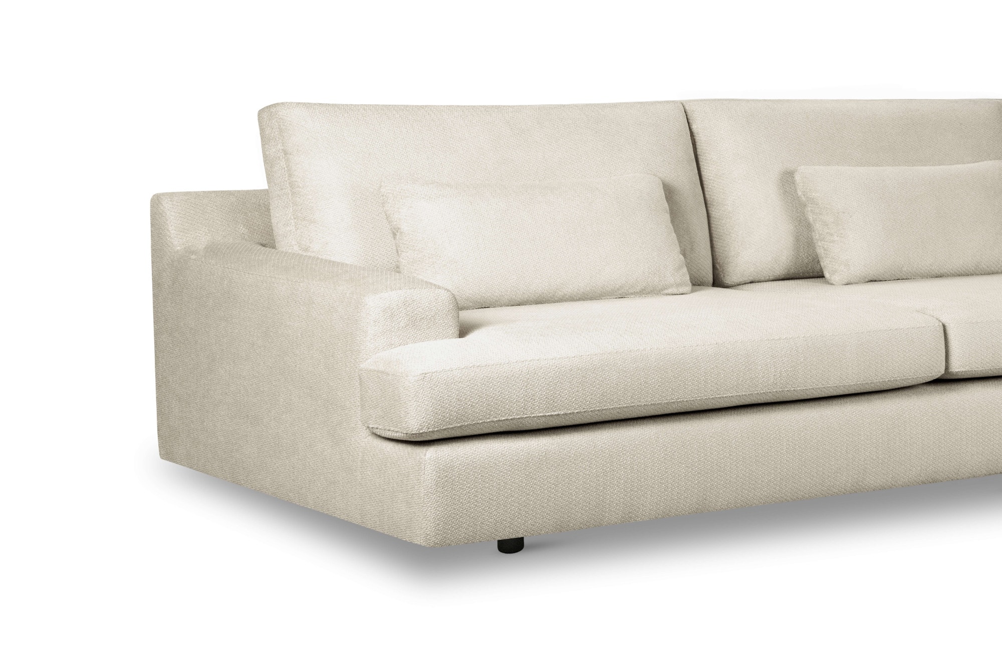 Home affaire Big-Sofa »Evelle 3 Sitzer Maxi«, 237 cm, tiefe Sitzfläche, Lounge-Sitzkomfort, Struktur, Breitcord