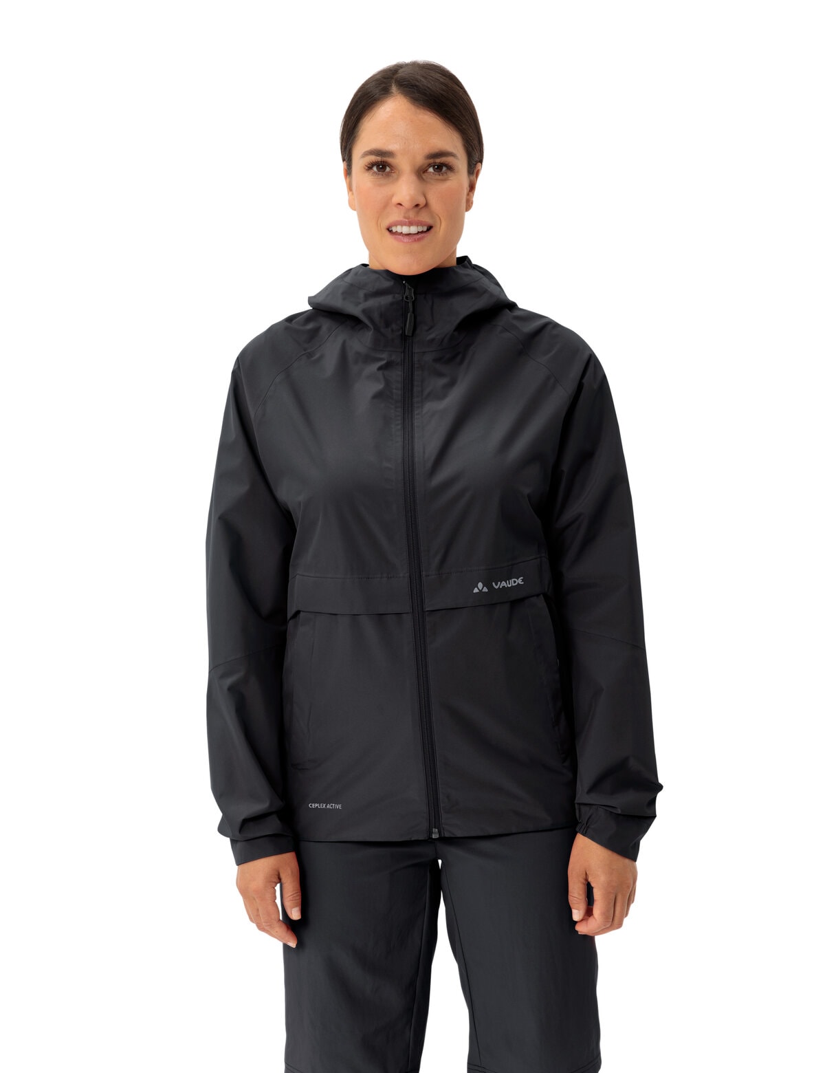 VAUDE Regenjacke "WOMENS LOAMER RAIN JACKET" wind- und wasserdichte Ausführung, kompakt verstaubar, normale Länge