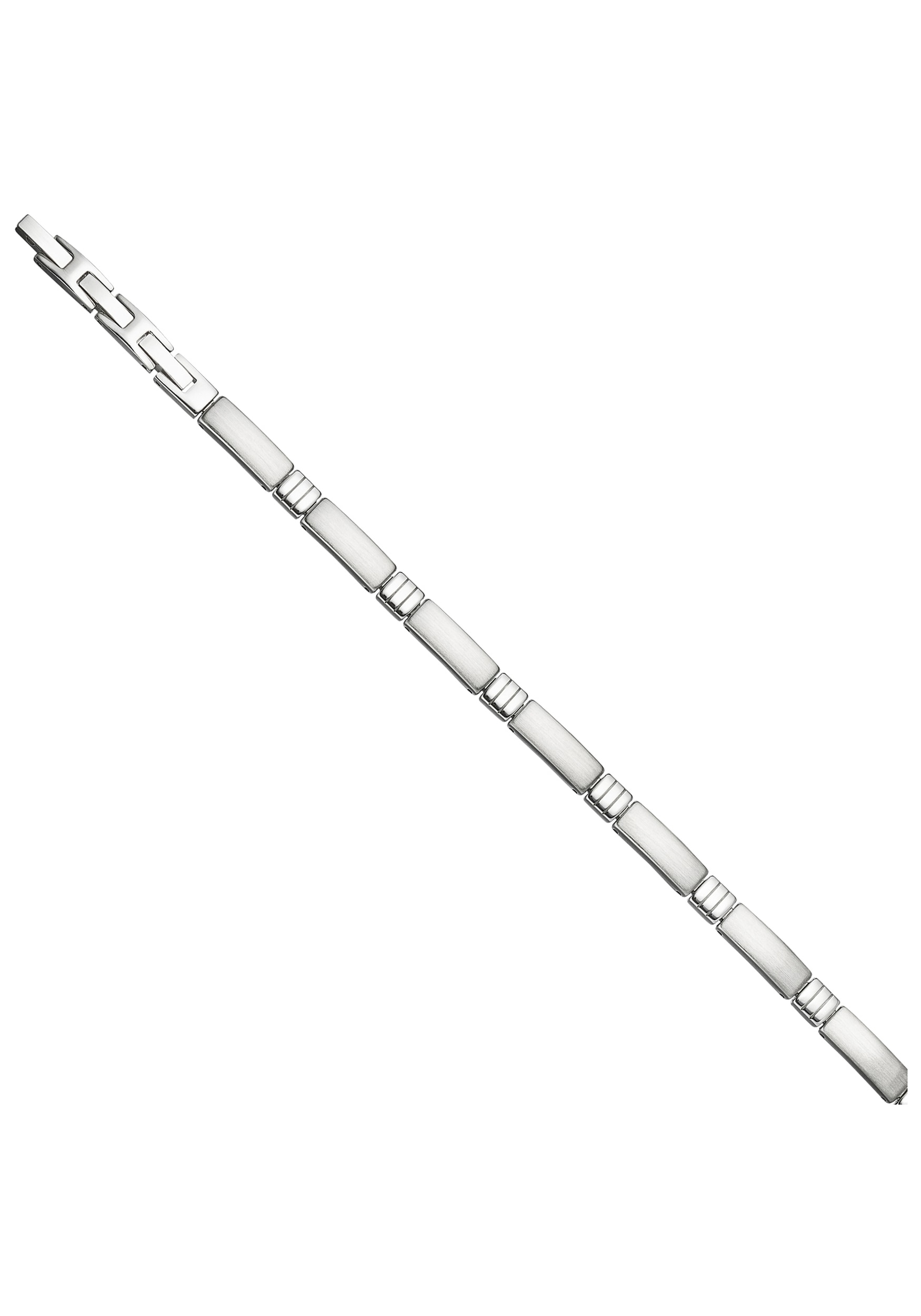 JOBO Armband »Gliederarmband 6,1 mm« Edelstahl teilmattiert