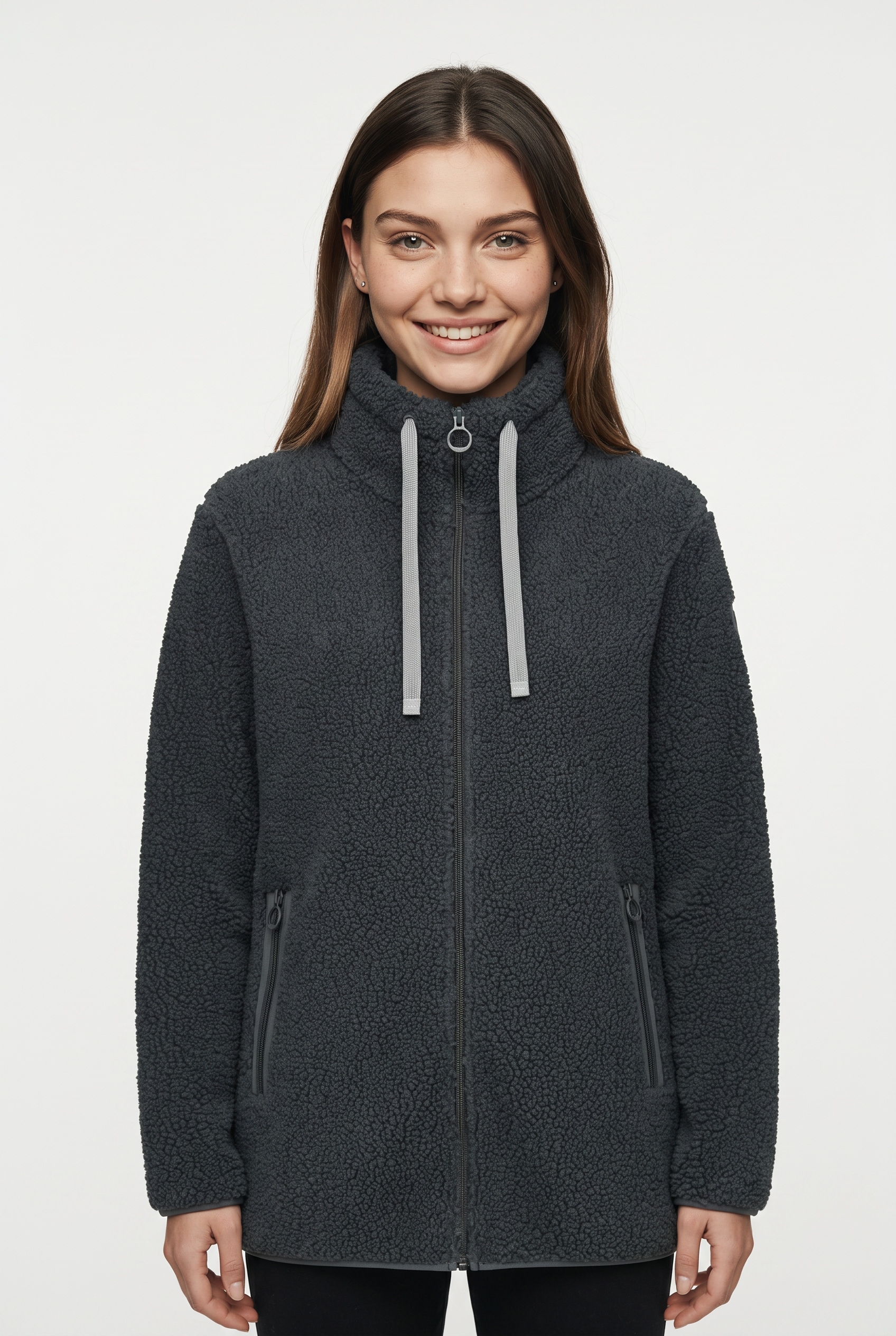 CMP 1100000002199 "WOMAN LONG JACKET" lange Jackenform, aus Polyester, auch in großen Größen