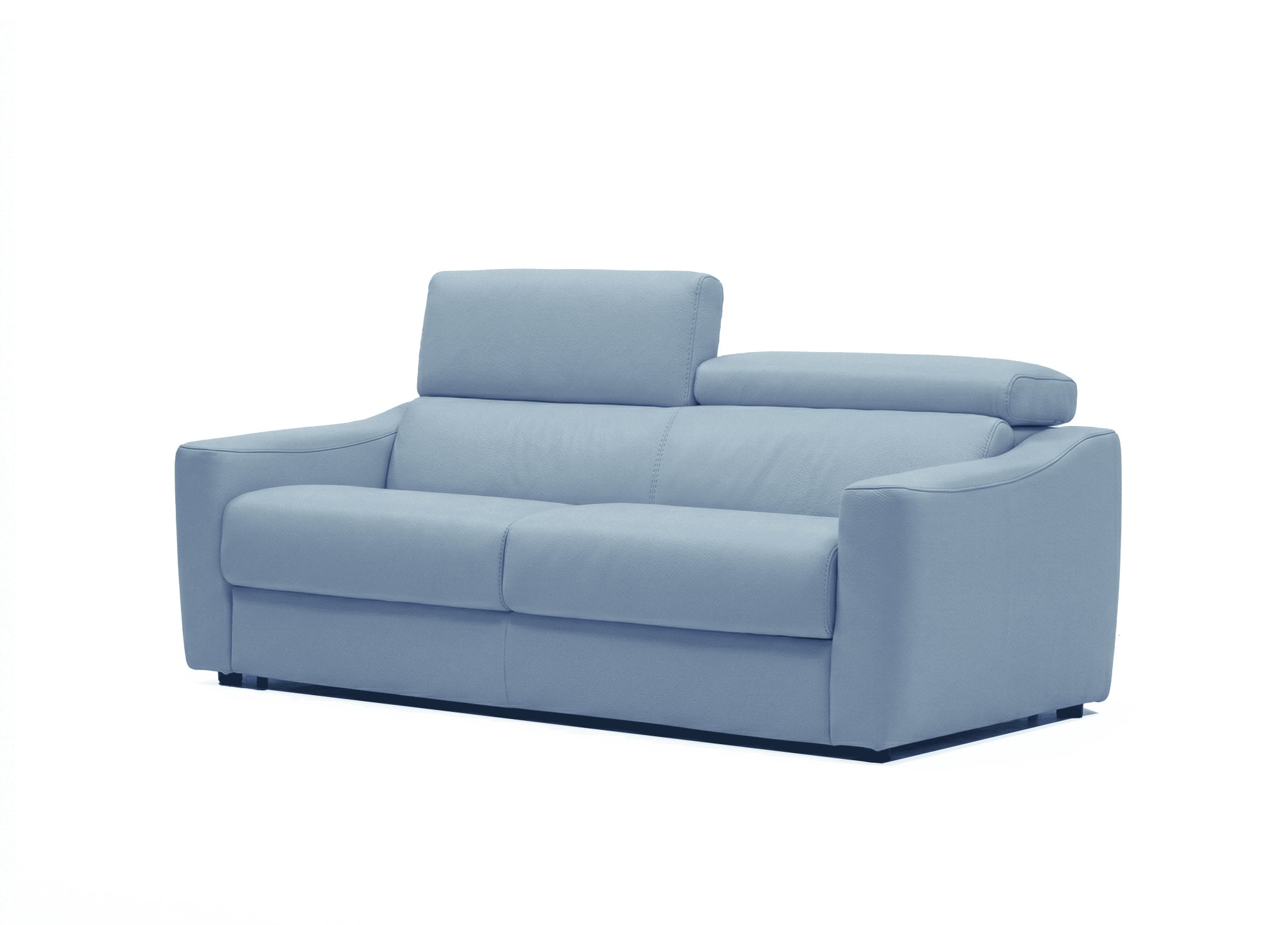 Egoitaliano Schlafsofa "STRIKE, Made in Italy-Designsofa mit Dauerschlaffunktion,Breite 195 cm" Schlafsofa aus Echtleder Bull mit verstellbaren Kopfstützen